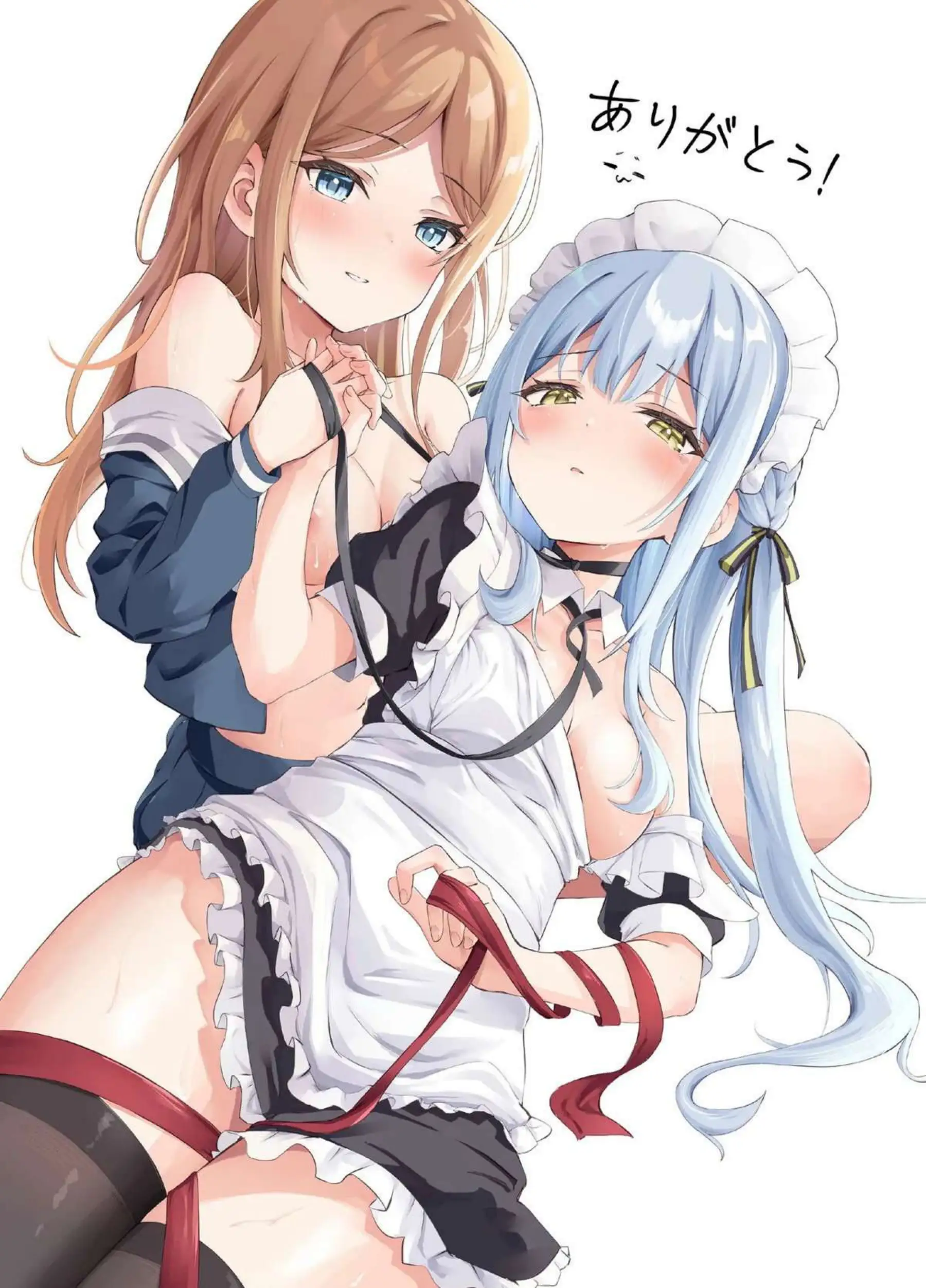 メイド姿の祥子がそよに責められて昇天する！クンニと電マで感じまくっちゃう！ - PAGE 023