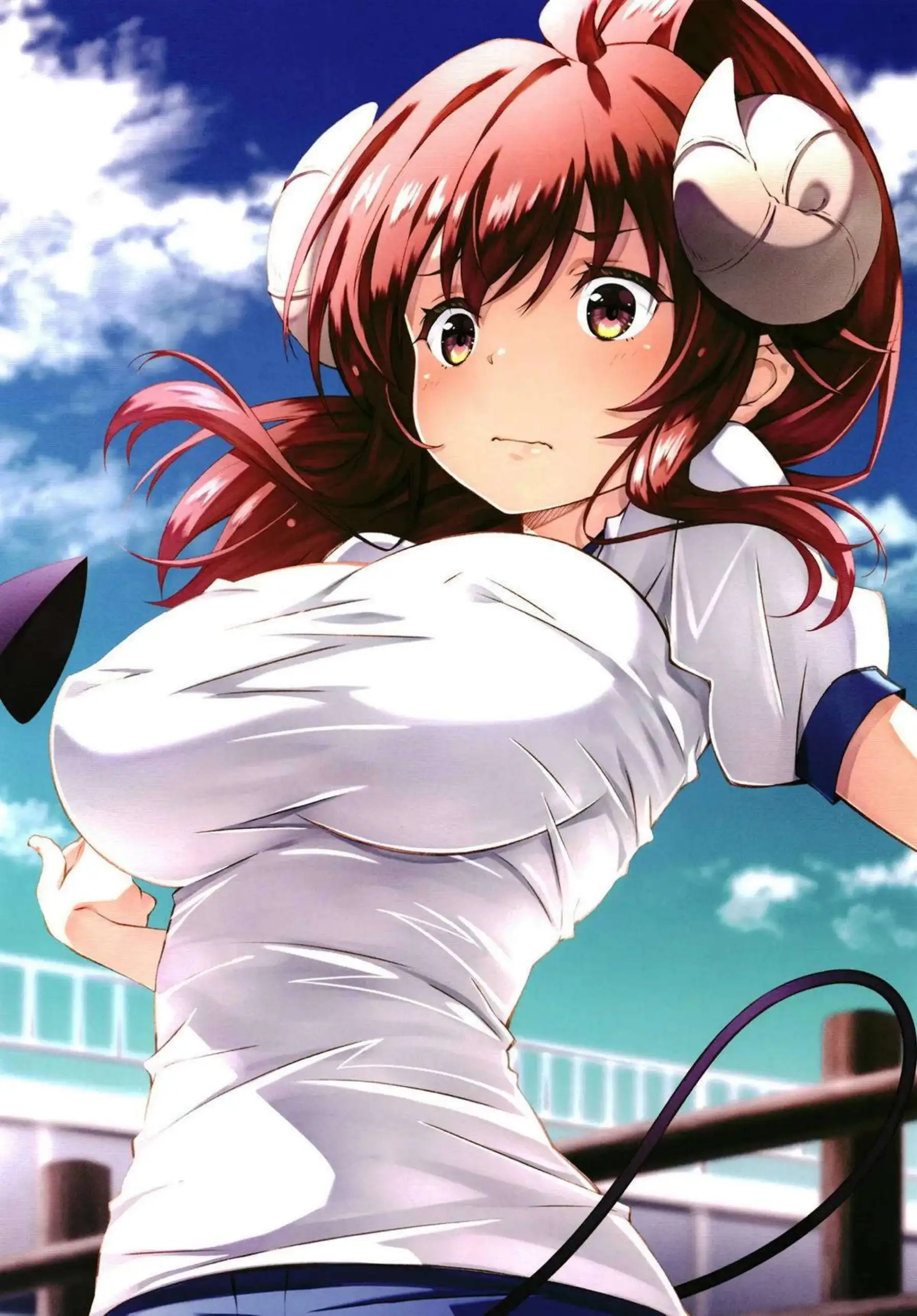 シャミ子が裸エプロンでトロ顔になりお風呂で乱れる！ 汗だくでパイズリや騎乗位にイキまくる姿が激エロ！ - PAGE 017