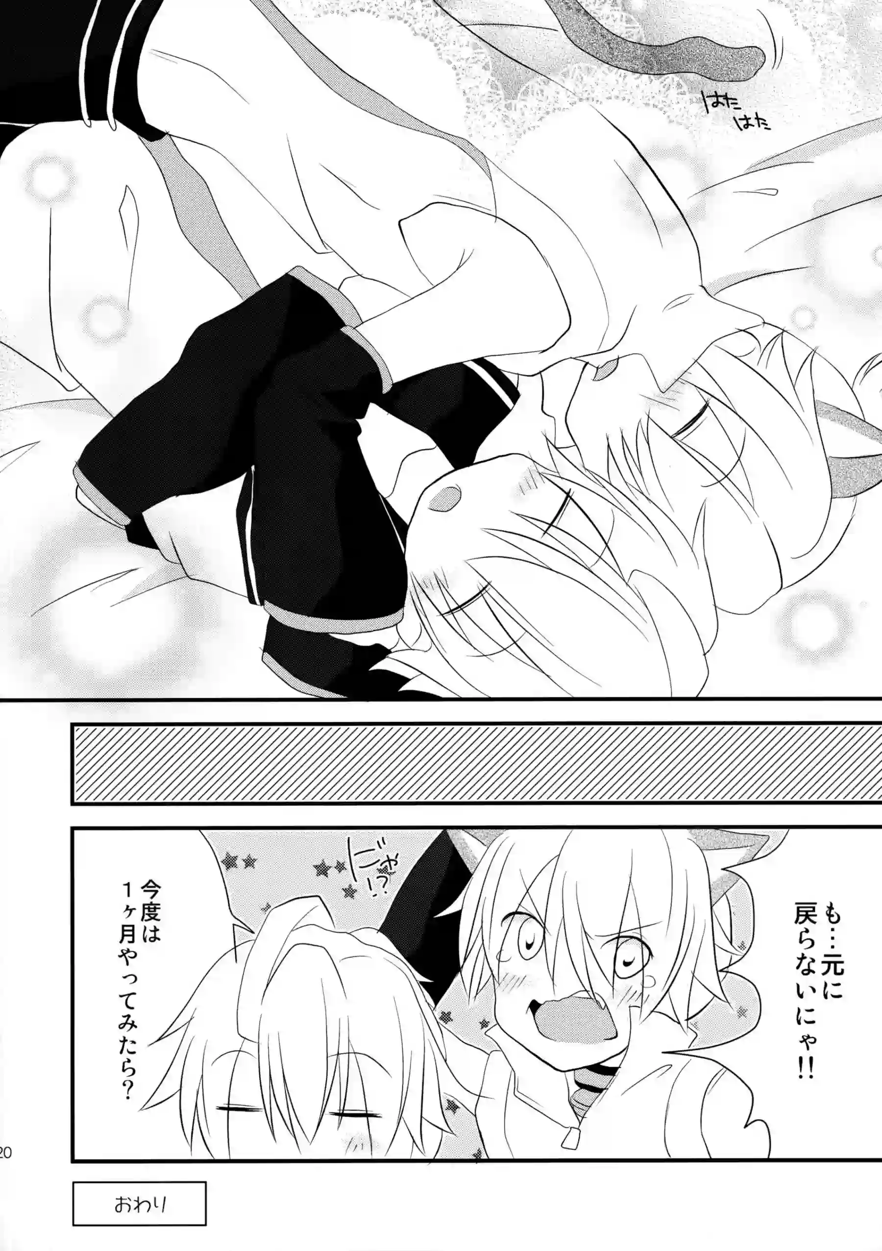 鏡音レンの猫耳でトロ顔の誘惑！汗だくラブラブで過激な快楽に溺れる！ - PAGE 019