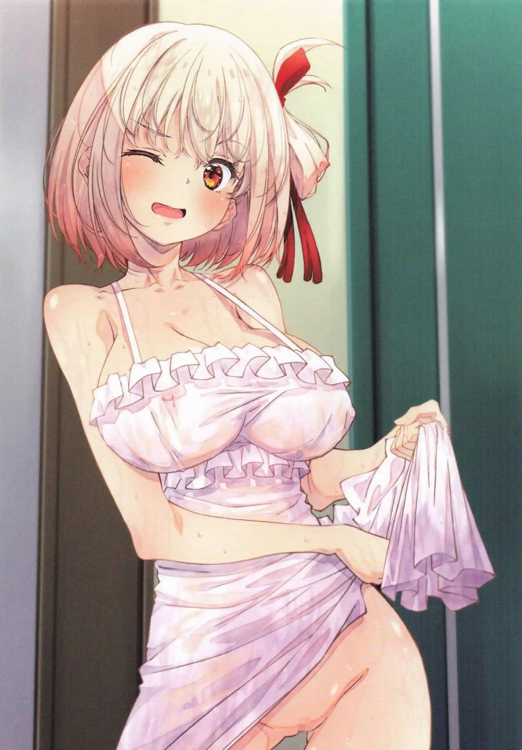 千束＆たきながメイド姿で魅惑のイチャラブを披露！フルカラーで彩られた巨乳と可愛さの極みを堪能しよう！ - PAGE 009