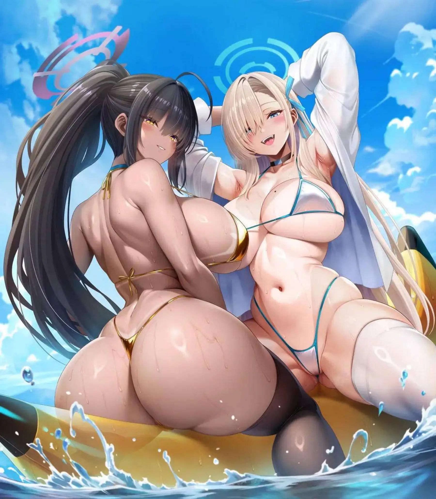 調月リオたちが輪姦調教で悶絶する！さらにアスナやカリンたちが二穴中出しでイキ狂う！ - PAGE 049