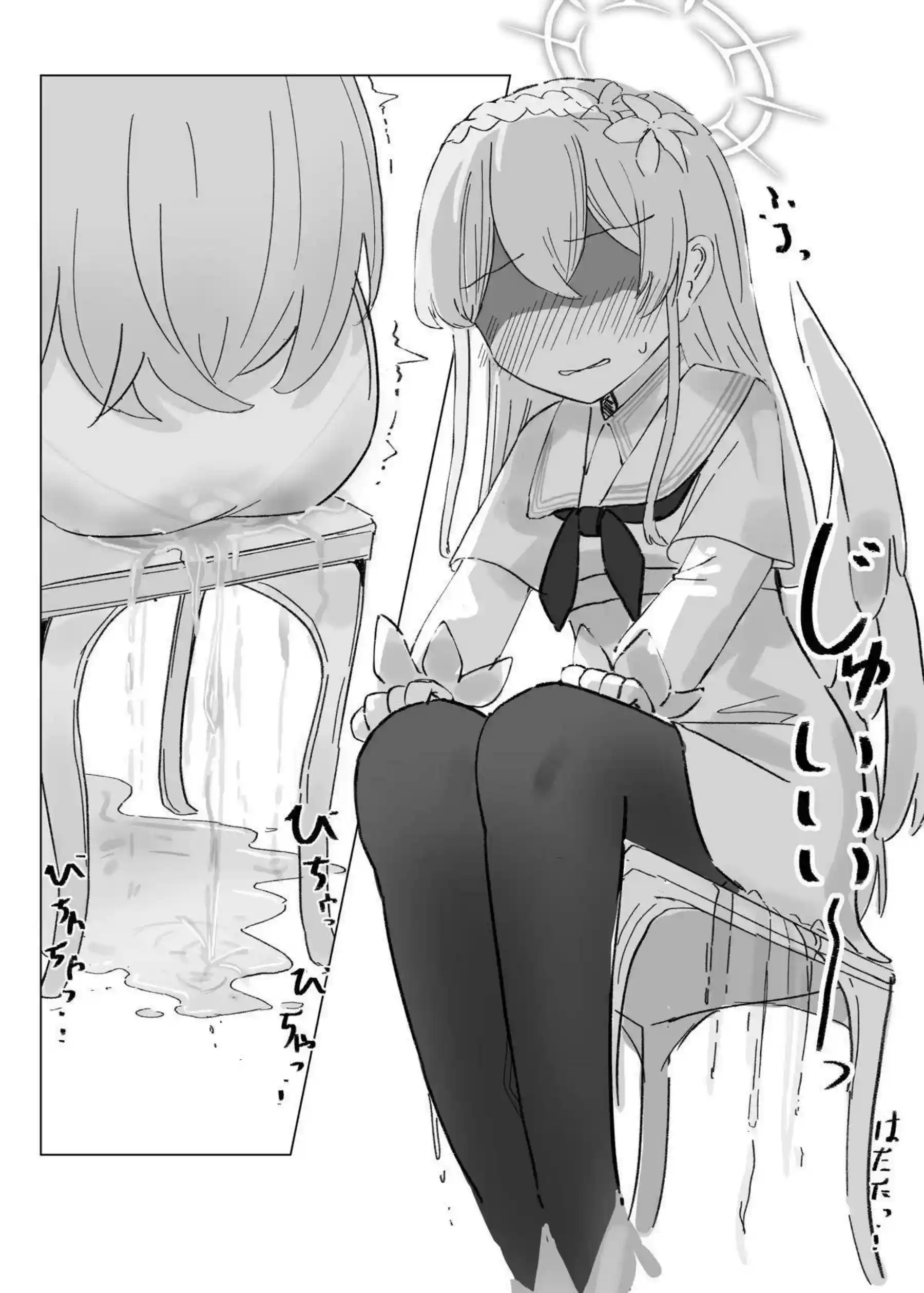 聖園ミカたちがおもらしで悶絶! トロ顔と汗だくの羞恥プレイが炸裂する! - PAGE 023