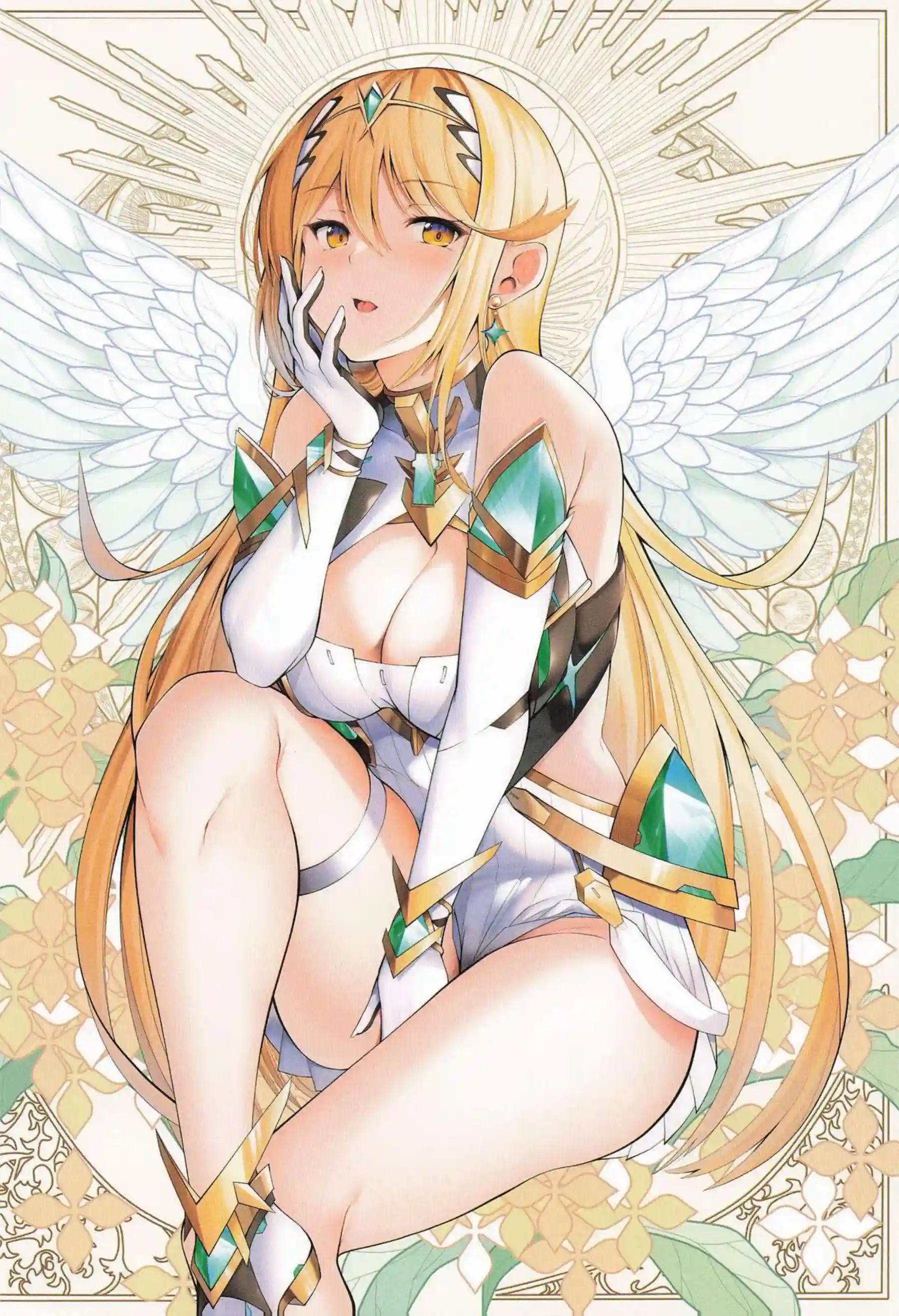 ヒカリ、ホムラ、ニアが汗だくでバックと中出し！獣耳巨乳ボディが揺れるフルカラー画集の魅力！ - PAGE 003