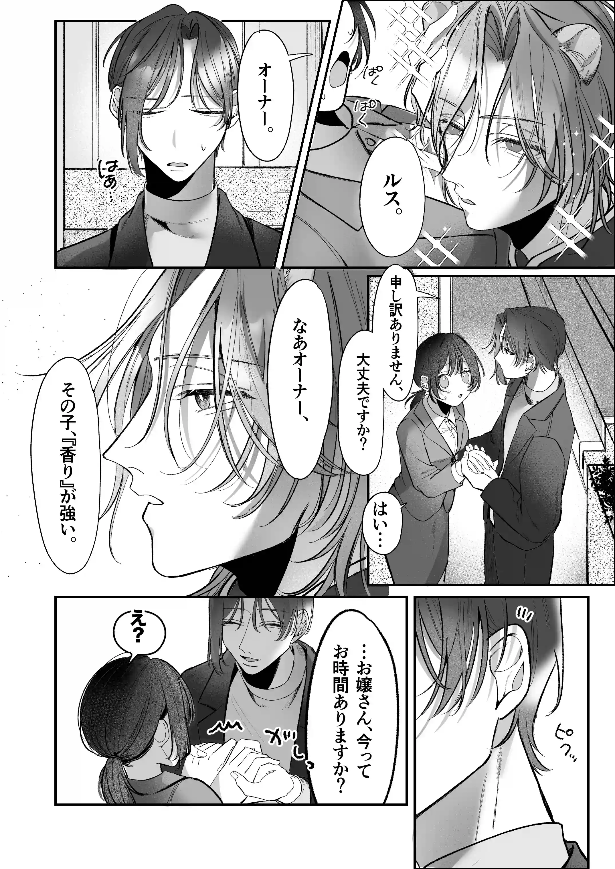 溺愛捕食～獣人専属風俗店でキャスト専用セラピストとして愛され尽くすまで～[白い妖怪] - PAGE 013