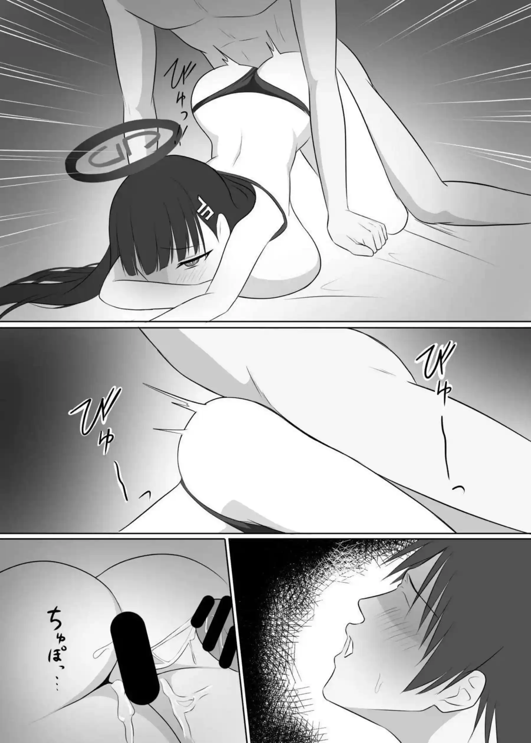 調月リオがマイクロ水着でフェラする！ バックで中出しされる！ - PAGE 023