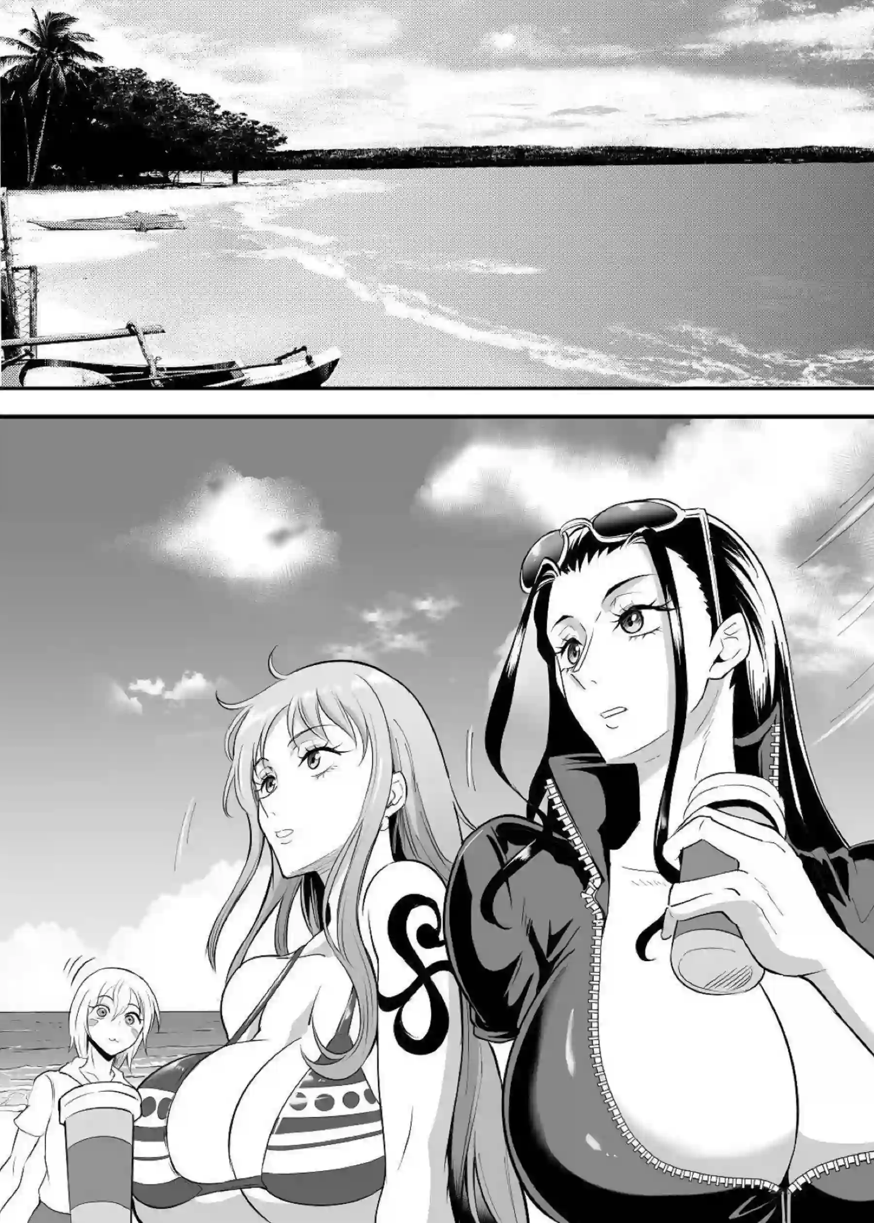 ナミとニコ・ロビンの海賊誘惑！巨乳パイレーツのフェラ絶頂！ - PAGE 056