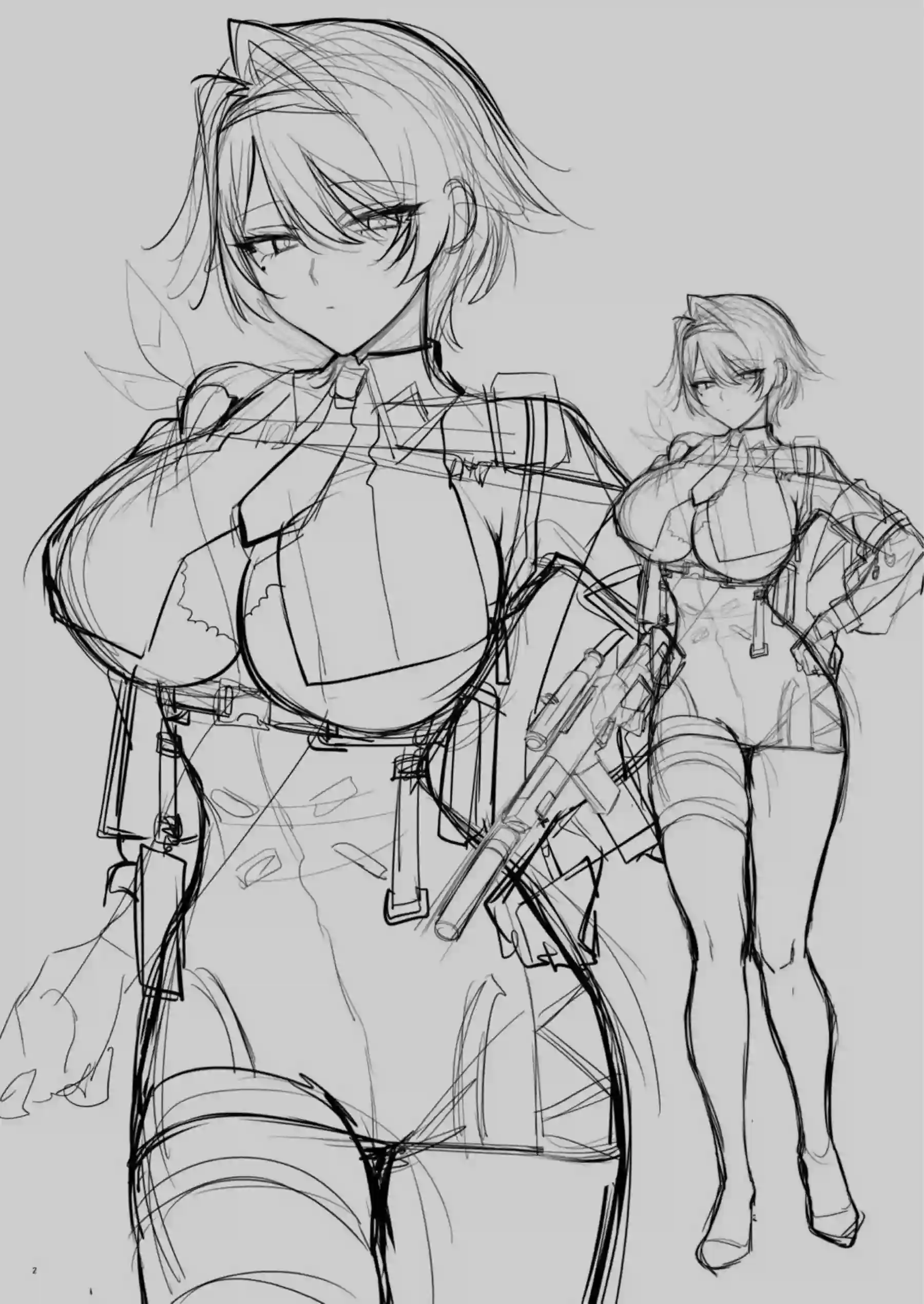 VSK-94がイラマチオで涙目になる！ VSK-94が噴乳しながら絶頂する！ - PAGE 002