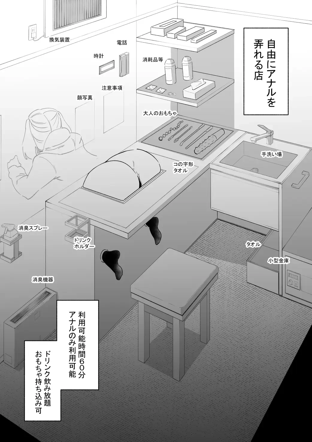 自由にアナルを弄れるお店[蜂蜂蜂] - PAGE 003