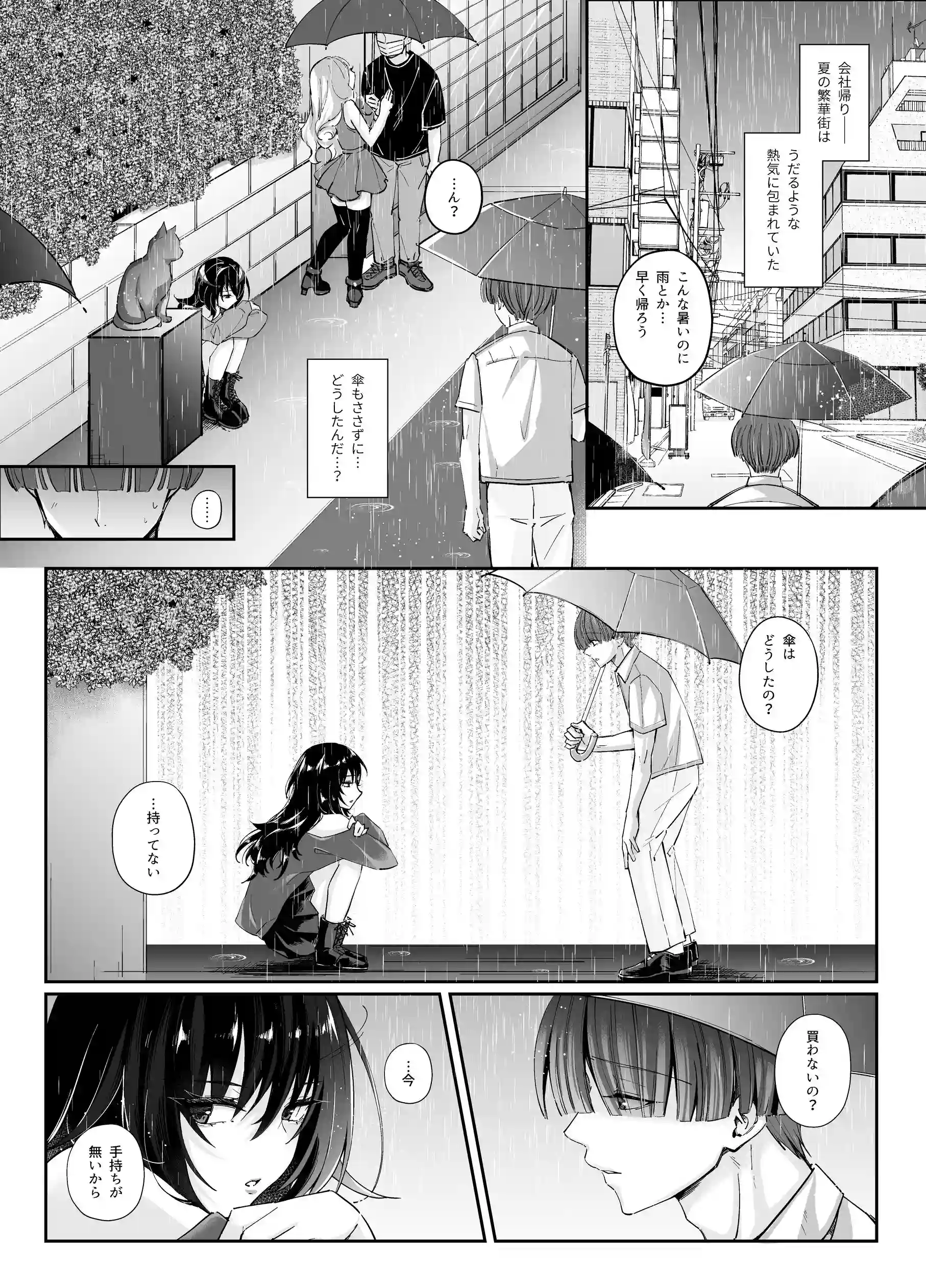 ずぶ濡れの猫系ギャルを拾ったので家で飼うことにします[聖華快楽書店] - PAGE 002