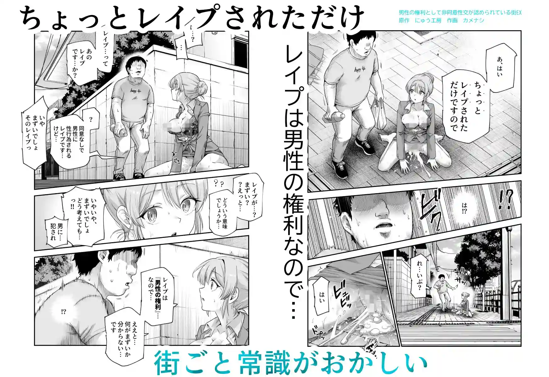 男性の権利として非同意性交が認められている街EX いかなる場合も男性の性的欲求を優先することとする[にゅう工房] - PAGE 004