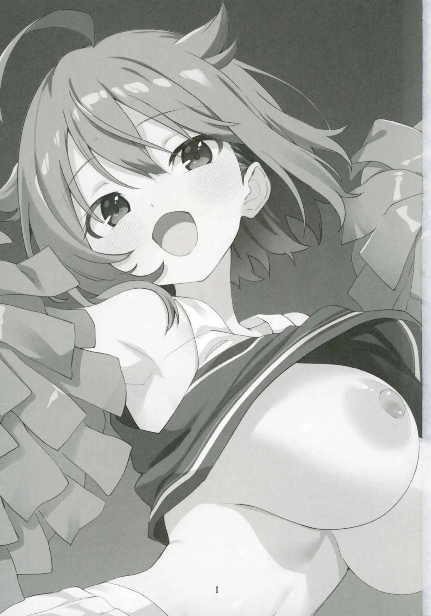 伊吹翼がチアガールでPを応援する！最上静香が汗だくトロ顔でエッチに絡む！ - PAGE 002