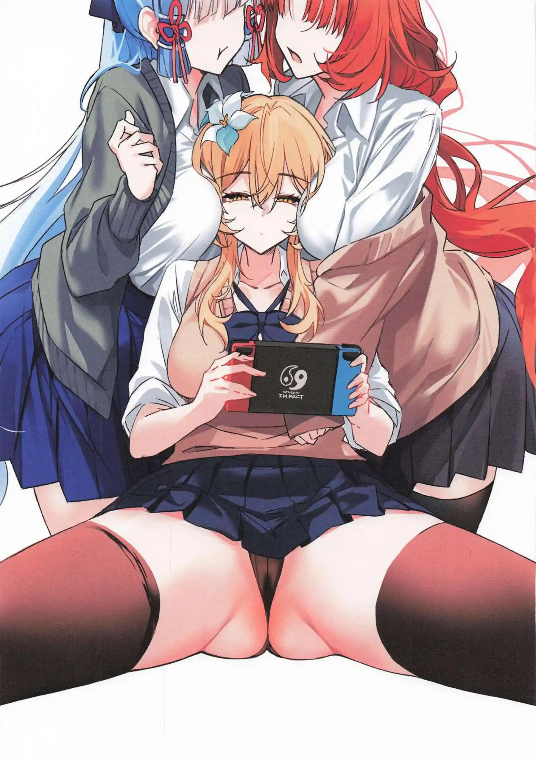 甘雨が盲目に縛られ奉仕する！ 綾華やニィロウが絶頂に達する！ - PAGE 013