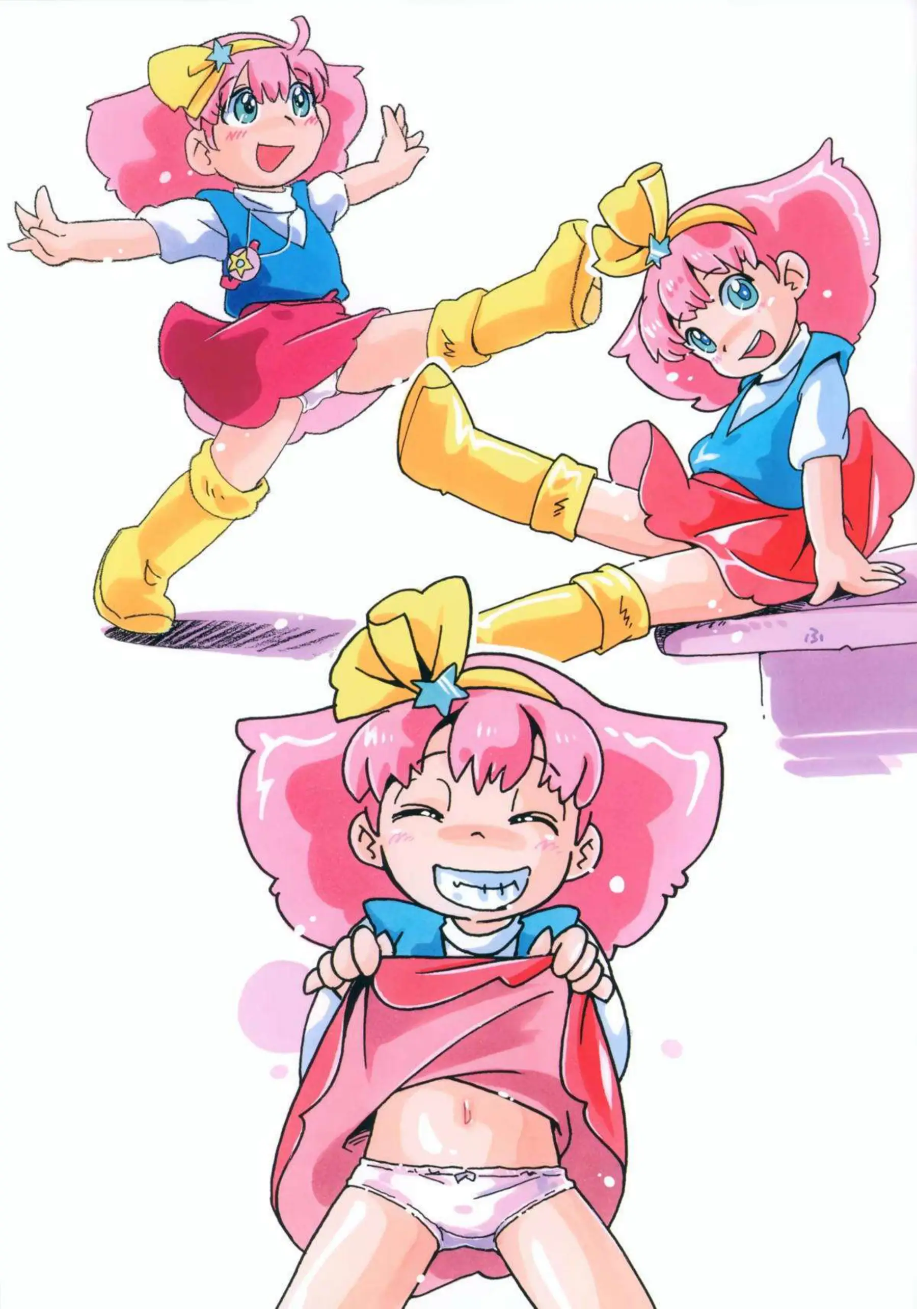 ミンキーモモが魔法でエロく変身する！ プリンセスが大胆なポーズを取る！ - PAGE 007