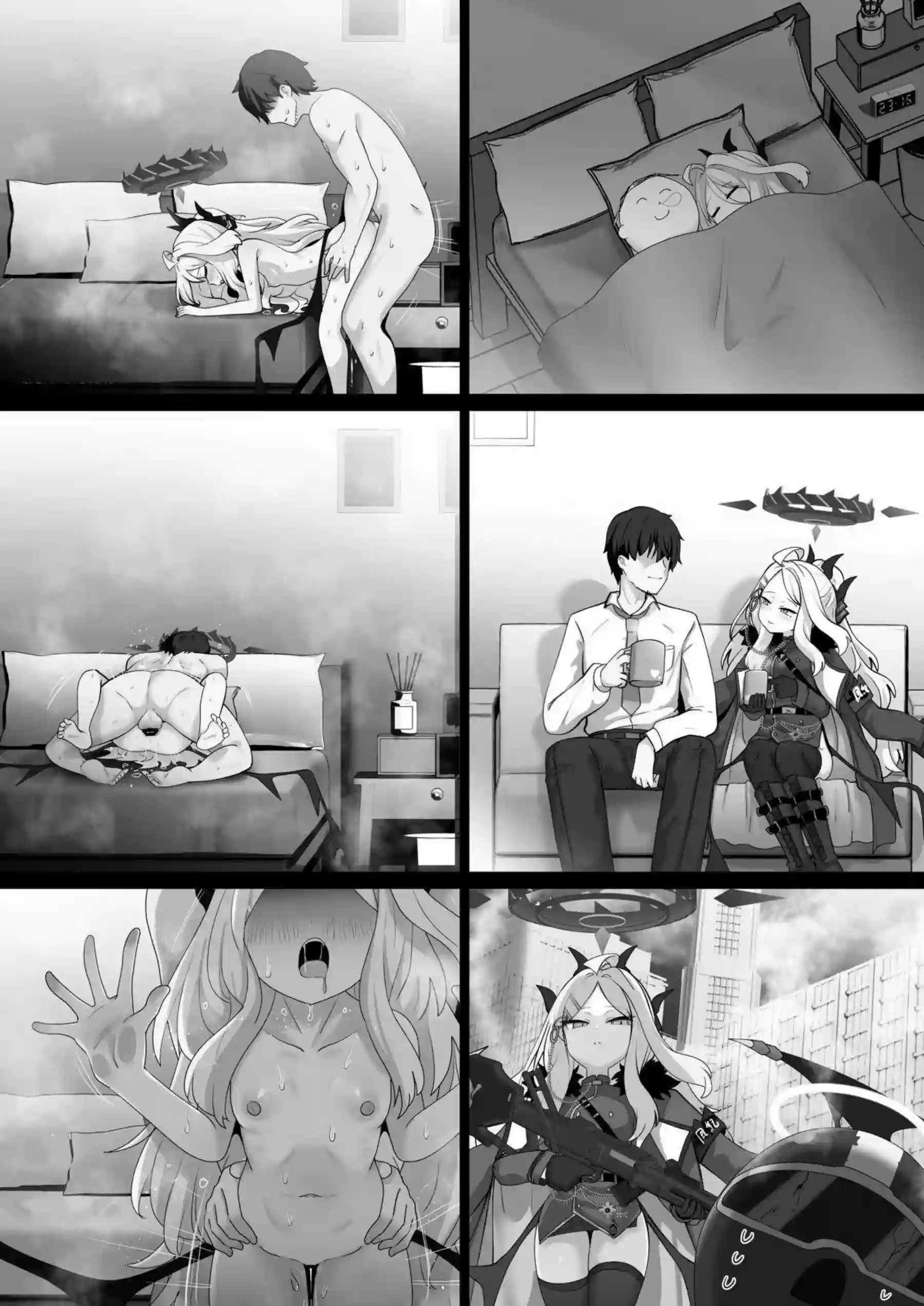 空崎ヒナが先生に甘えながらセックスする！ ヒナが正常位で蜜を溢れさせる！ - PAGE 023