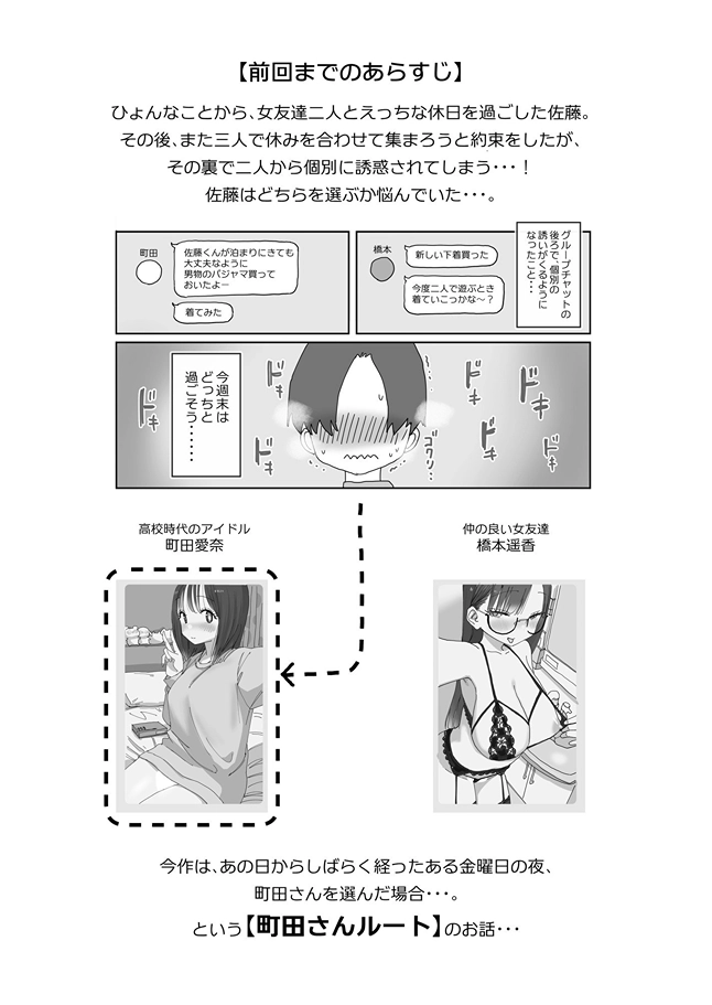 続・女友達と過ごすまったりイチャラブhな休日 町田さん編[ひやしまくら] - PAGE 002