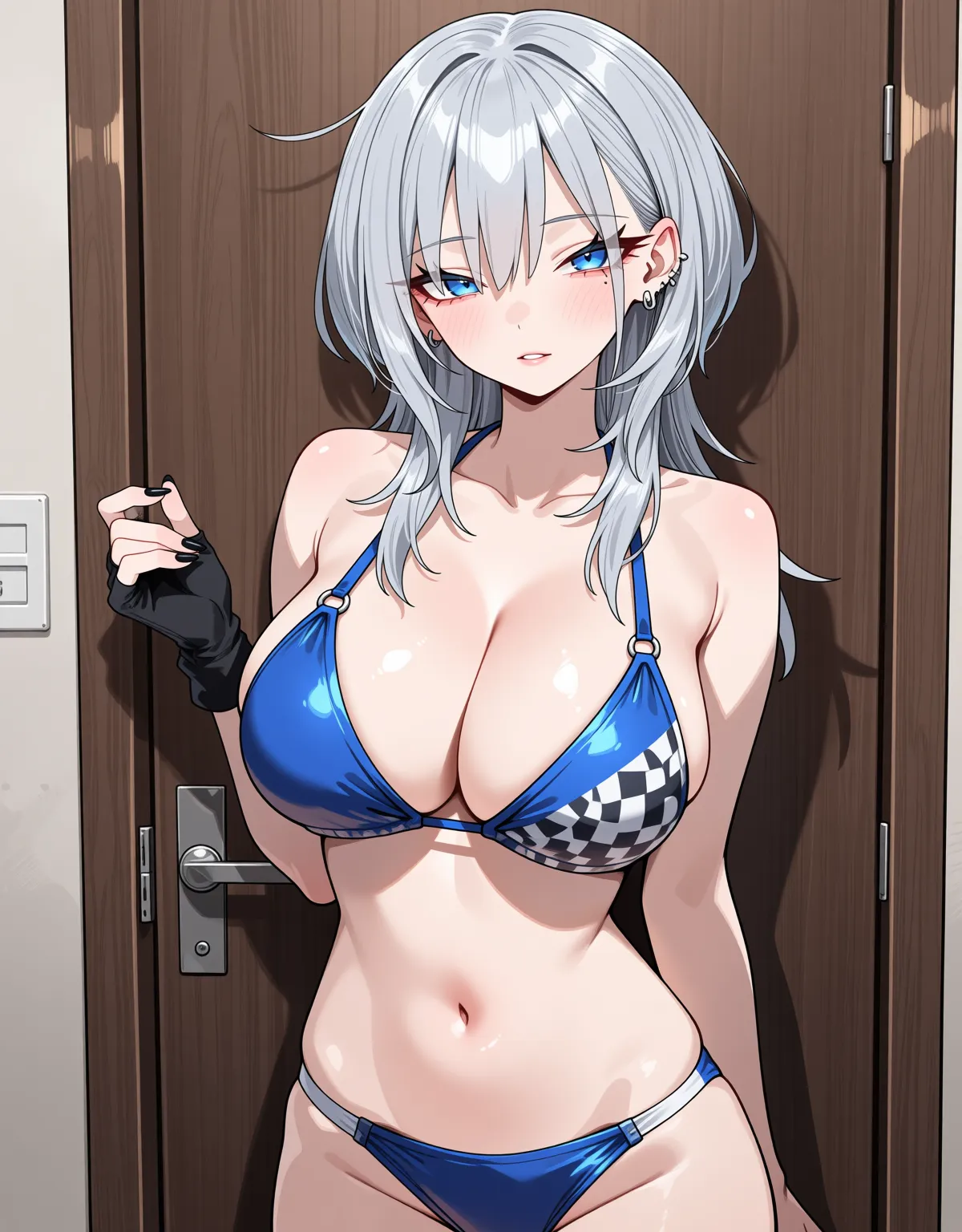 灰宮美桜がレースクイーン風のビキニでお披露目エッチ！むっちりな肉付きを晒して多数に犯される！