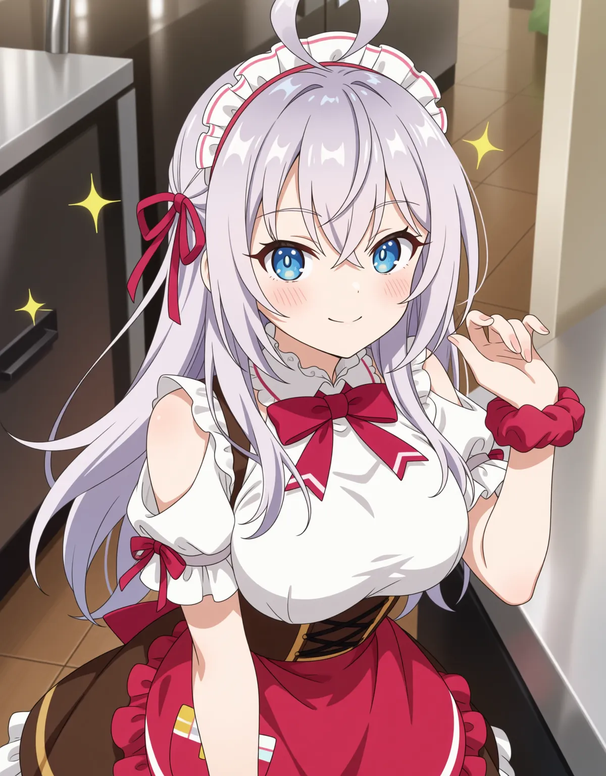 アーリャさんがウェイトレスで対応！注文はアーリャさんに中出し！