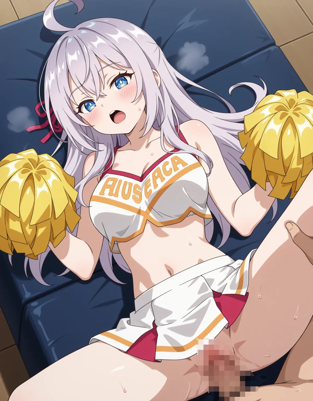 アーリャがチアガール衣装で応援！ボンボン持ったままセックスが背徳的！ - PAGE 013