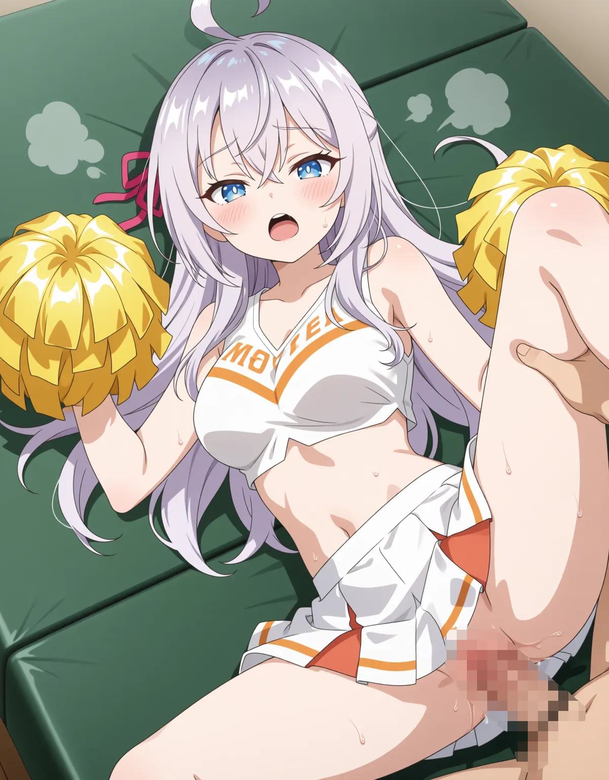 アーリャがチアガール衣装で応援！ボンボン持ったままセックスが背徳的！ - PAGE 014