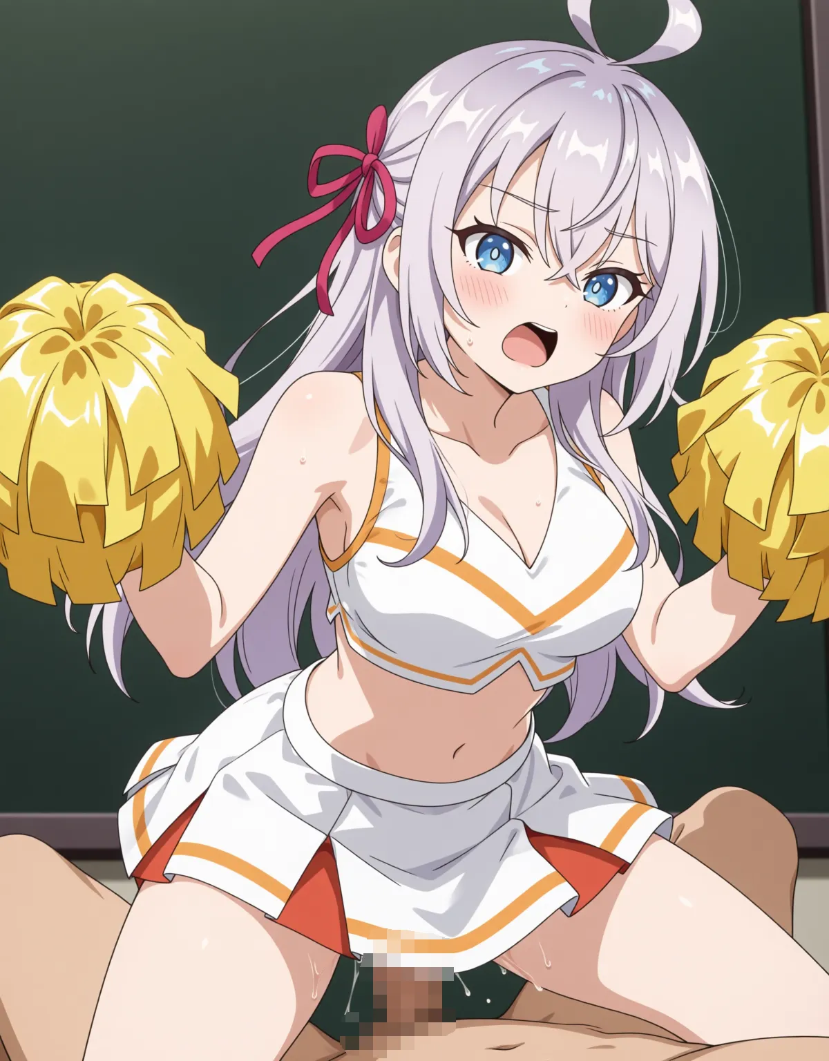 アーリャがチアガール衣装で応援！ボンボン持ったままセックスが背徳的！ - PAGE 015