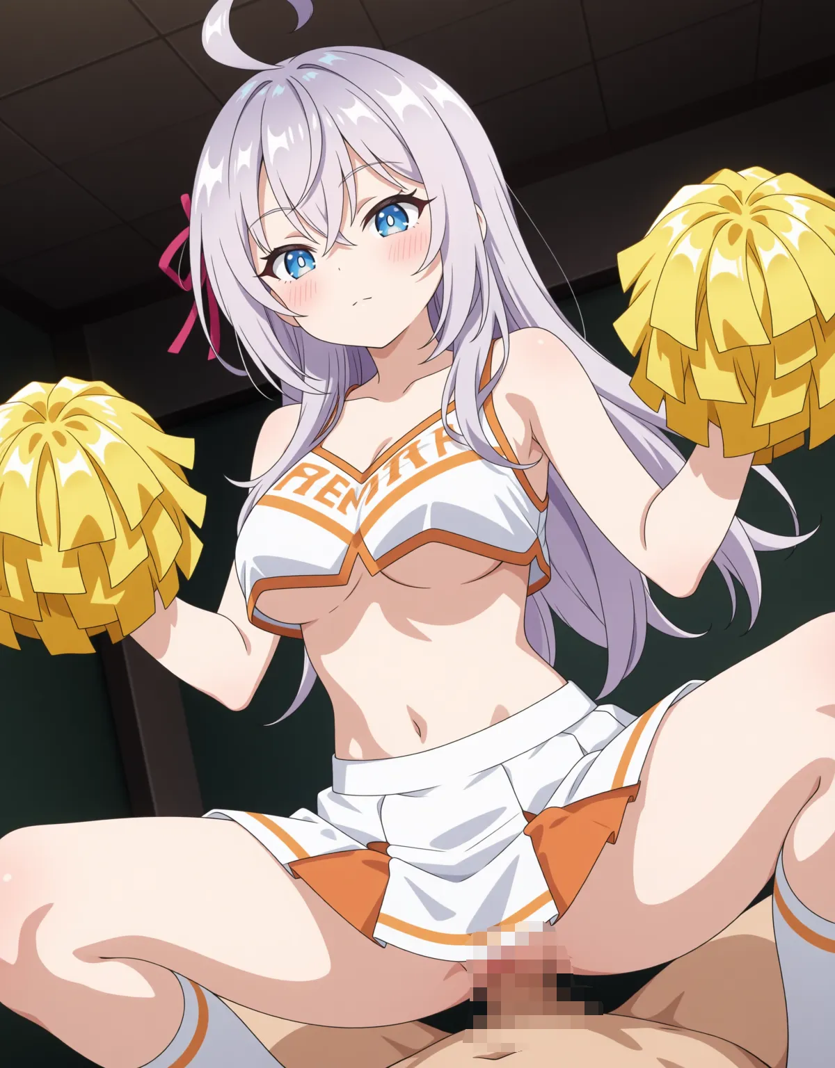 アーリャがチアガール衣装で応援！ボンボン持ったままセックスが背徳的！ - PAGE 018