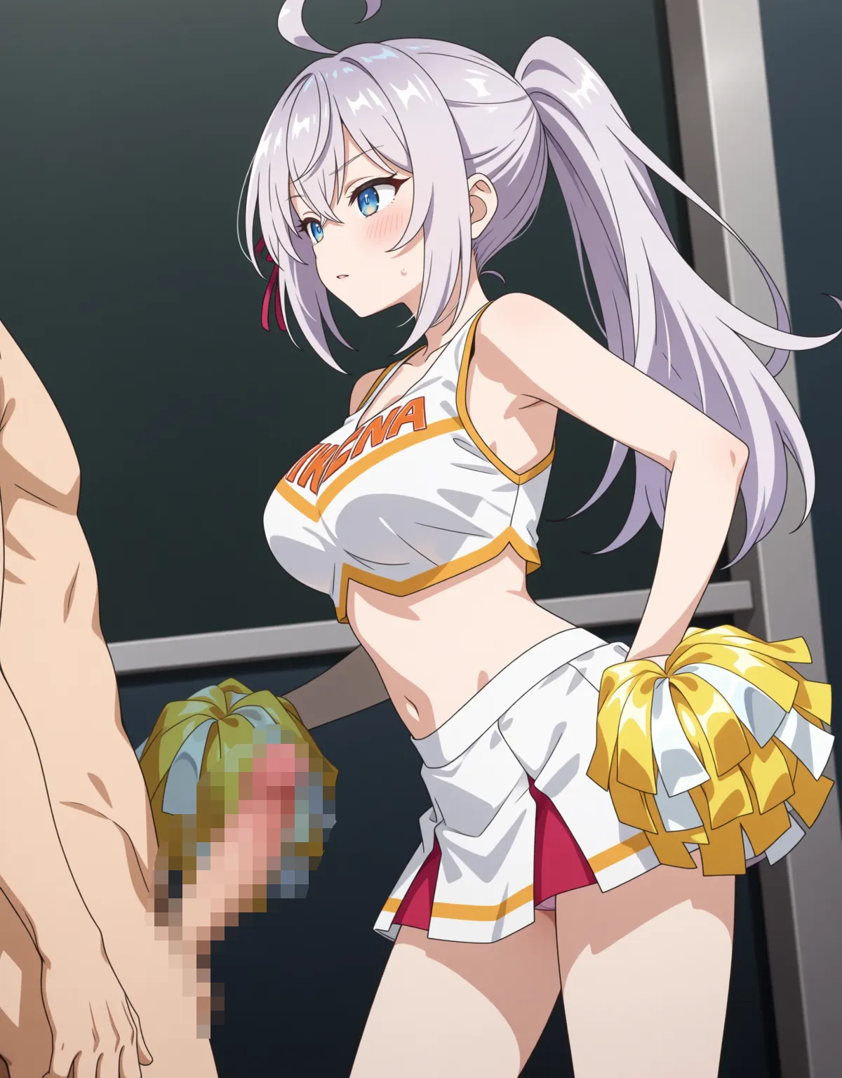 アーリャがチアガール衣装で応援！ボンボン持ったままセックスが背徳的！ - PAGE 019