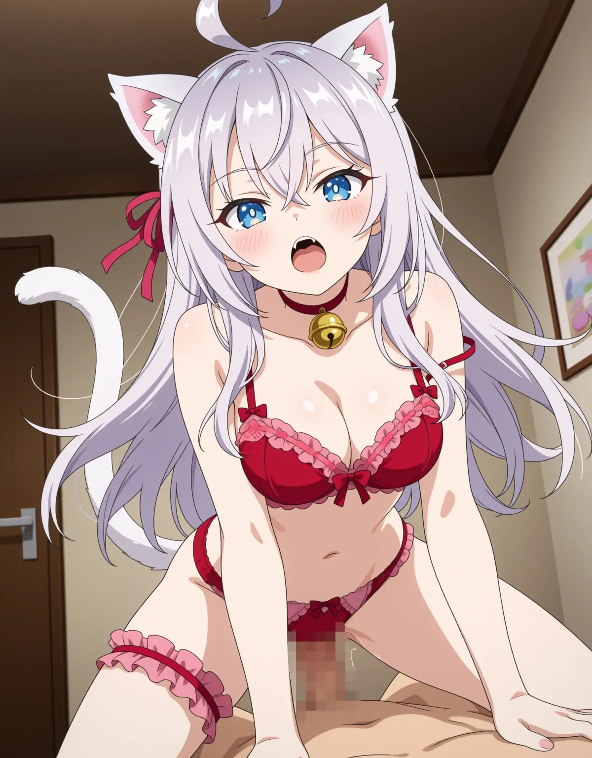 アーリャが猫耳ランジェリーのお披露目！下着姿で猫とか同意だよね！ - PAGE 017