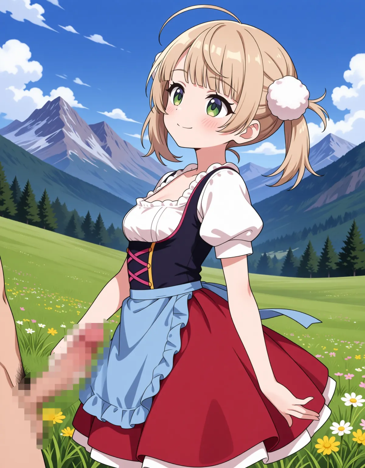 しぐれういが外で開放的なセックス！伝統衣装風のスタイルが似合ってる！ - PAGE 028