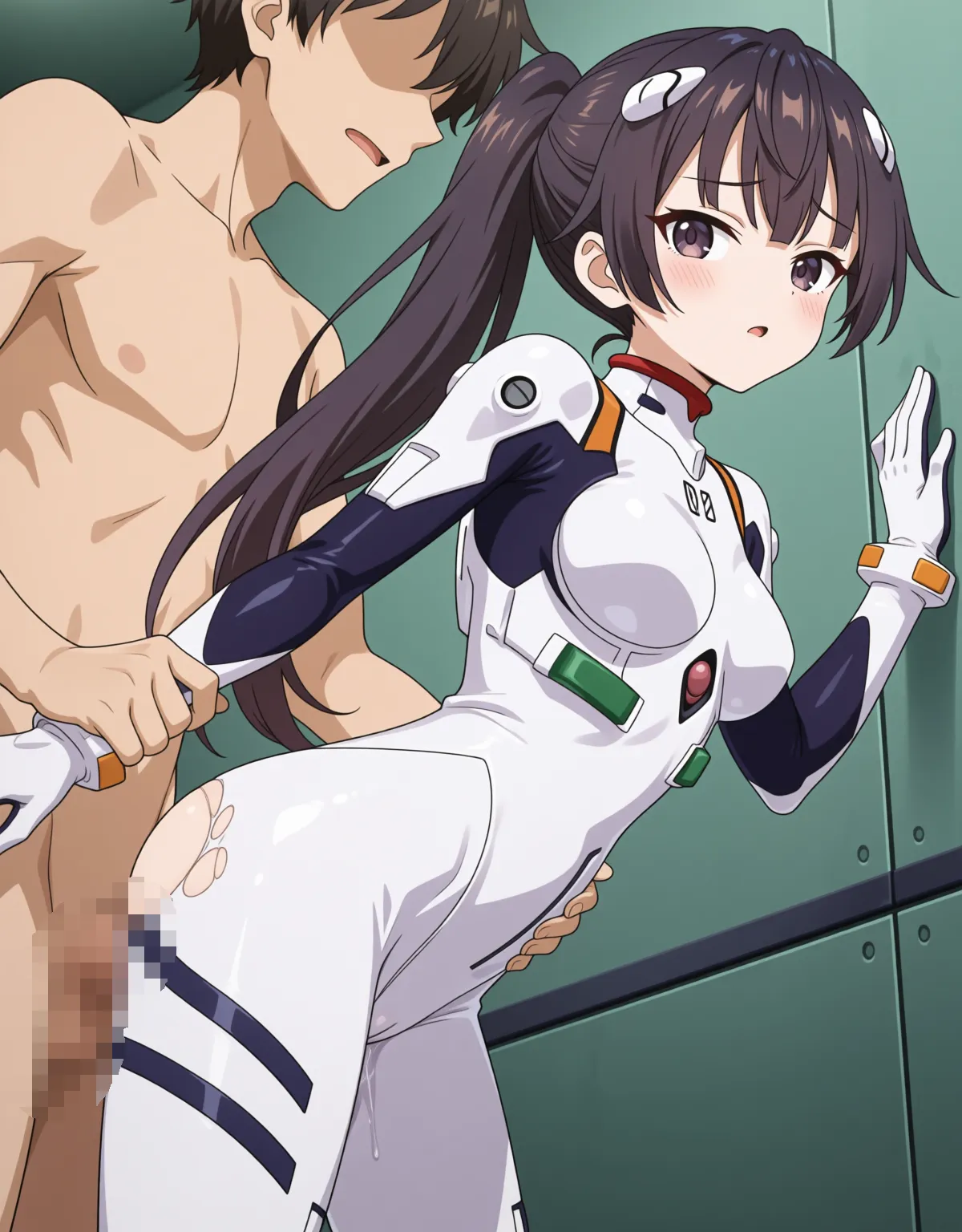 有希がプラグスーツに着替えちゃう！隠すことが出来ない肉付きに思わず中出し！ - PAGE 023
