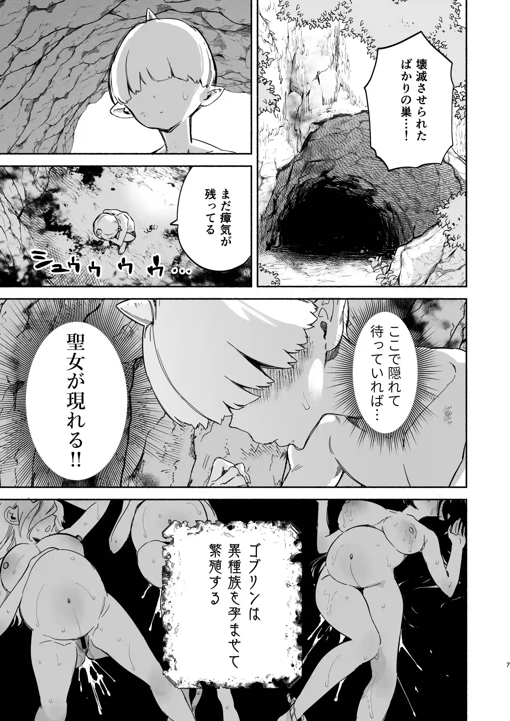 転生して雑魚ゴブリンになった俺、欲求不満聖女に精力尽きるまで搾られた件[ゆずや] - PAGE 006