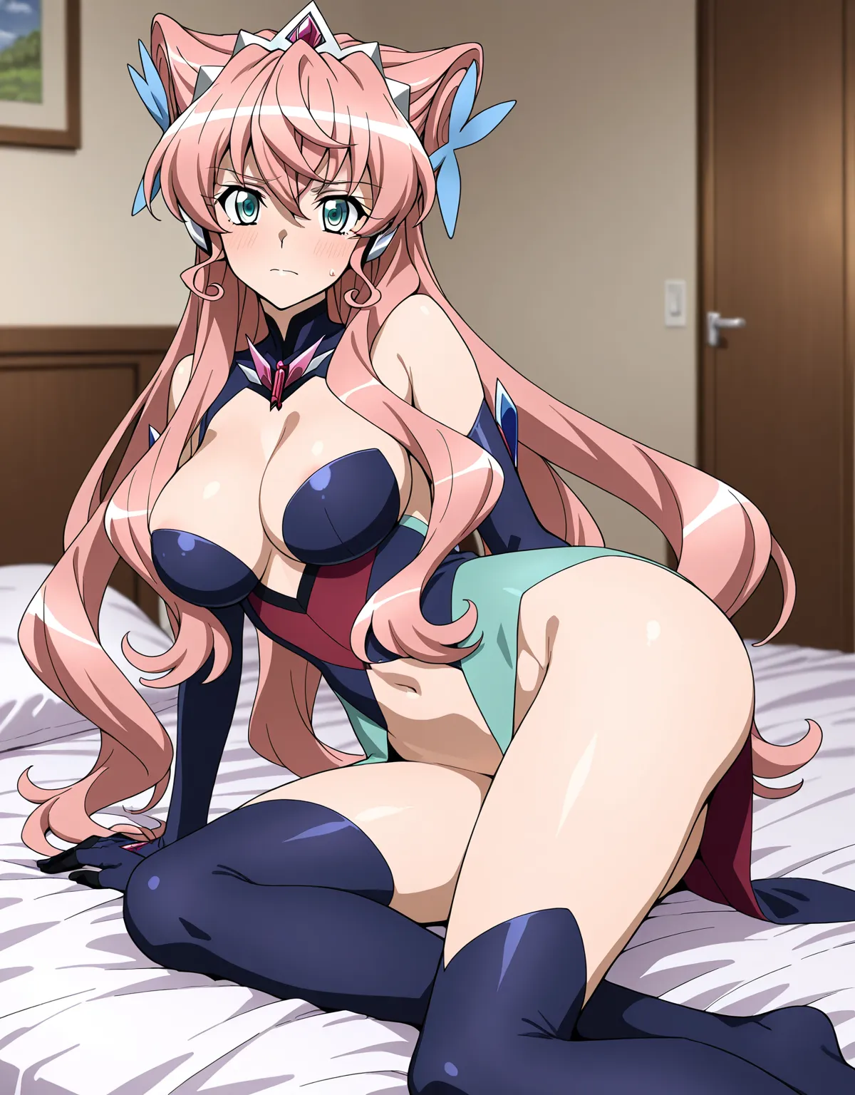 コスチューム姿のマリナとそのまま着衣セックス！露出部の多いコスに暴発不可避！ - PAGE 002