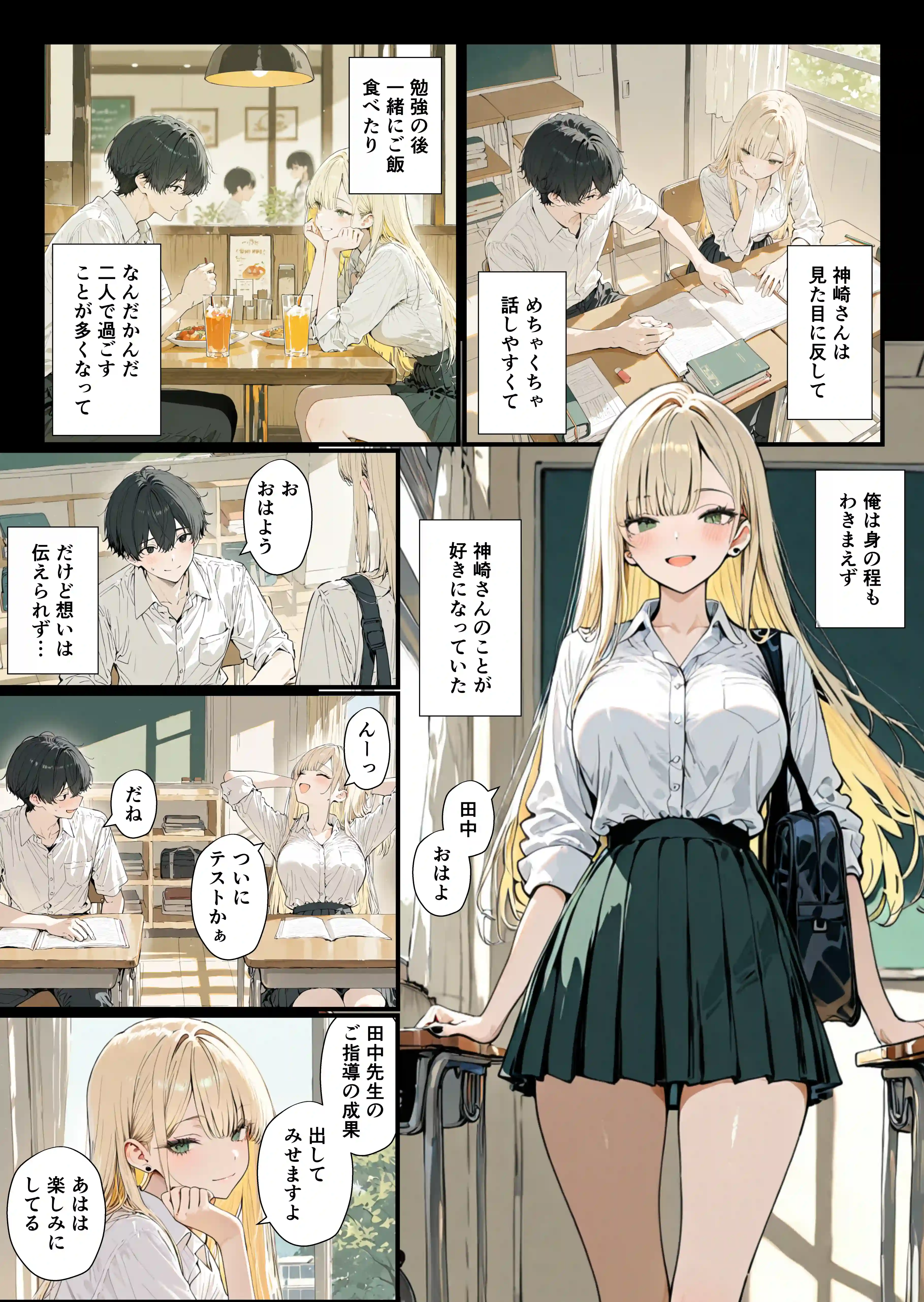 隣の席のギャルのことが好きなのに、巨乳の同級生が誘惑してくる[YH] - PAGE 004
