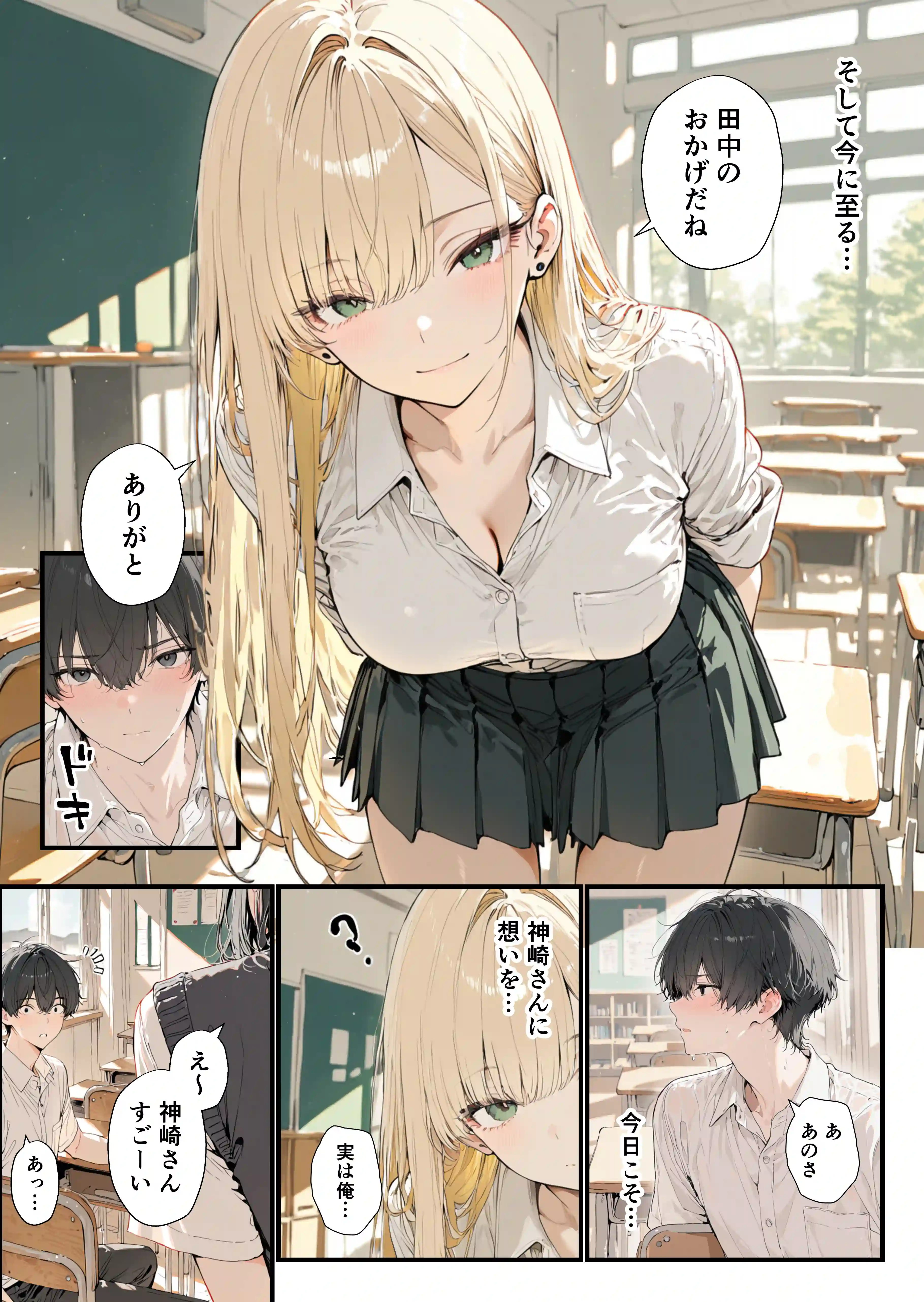 隣の席のギャルのことが好きなのに、巨乳の同級生が誘惑してくる[YH] - PAGE 005