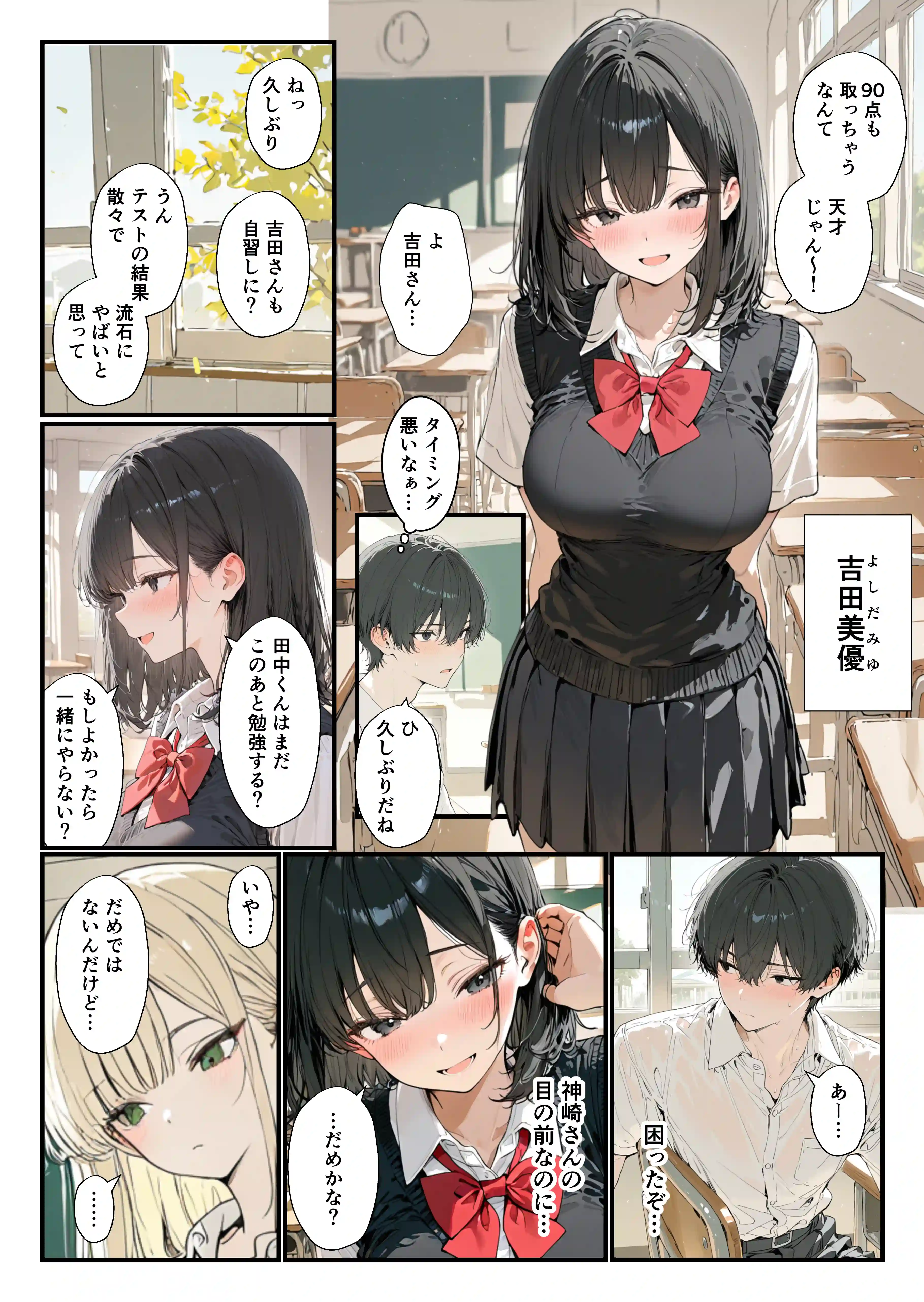 隣の席のギャルのことが好きなのに、巨乳の同級生が誘惑してくる[YH] - PAGE 006