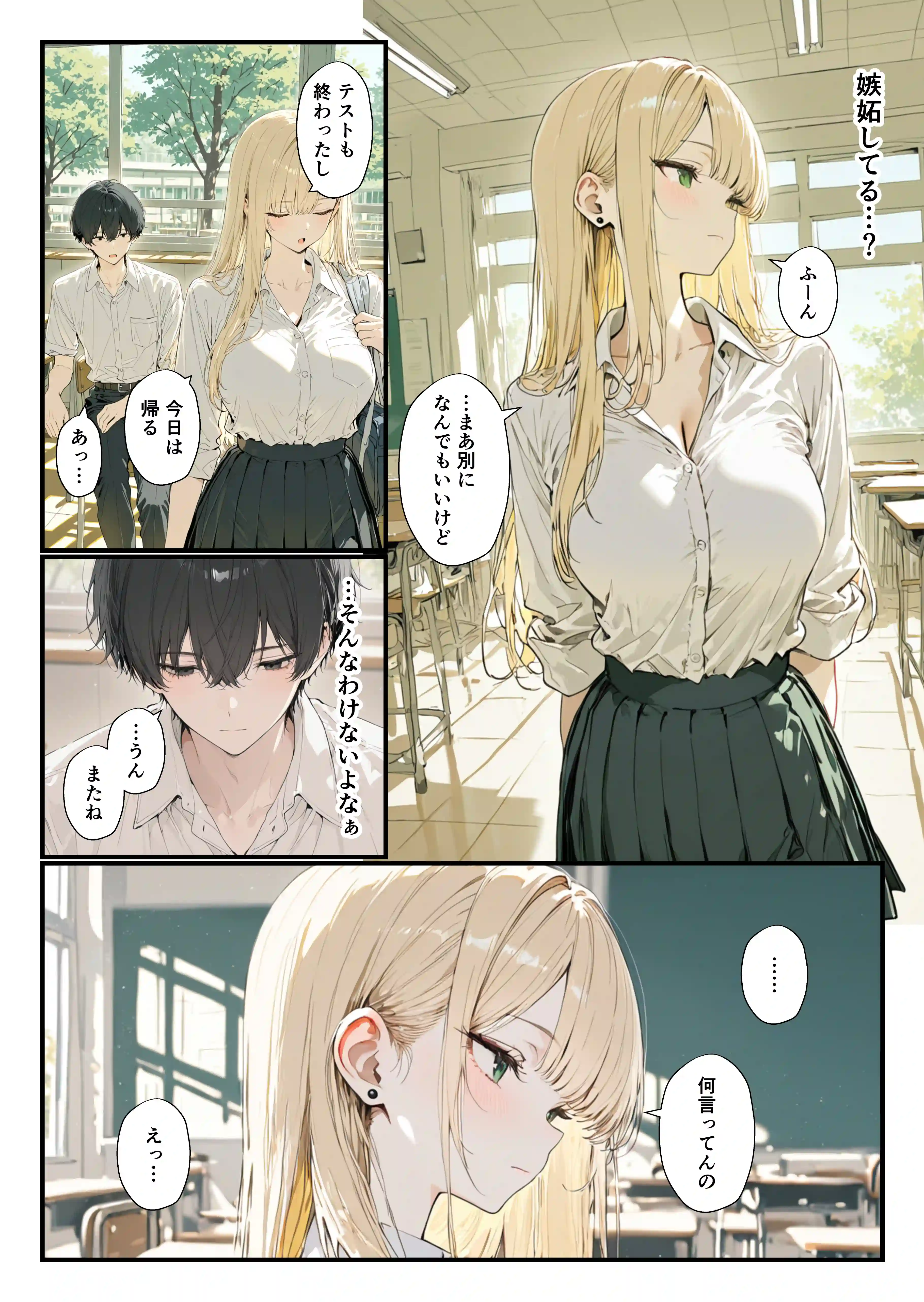 隣の席のギャルのことが好きなのに、巨乳の同級生が誘惑してくる[YH] - PAGE 010