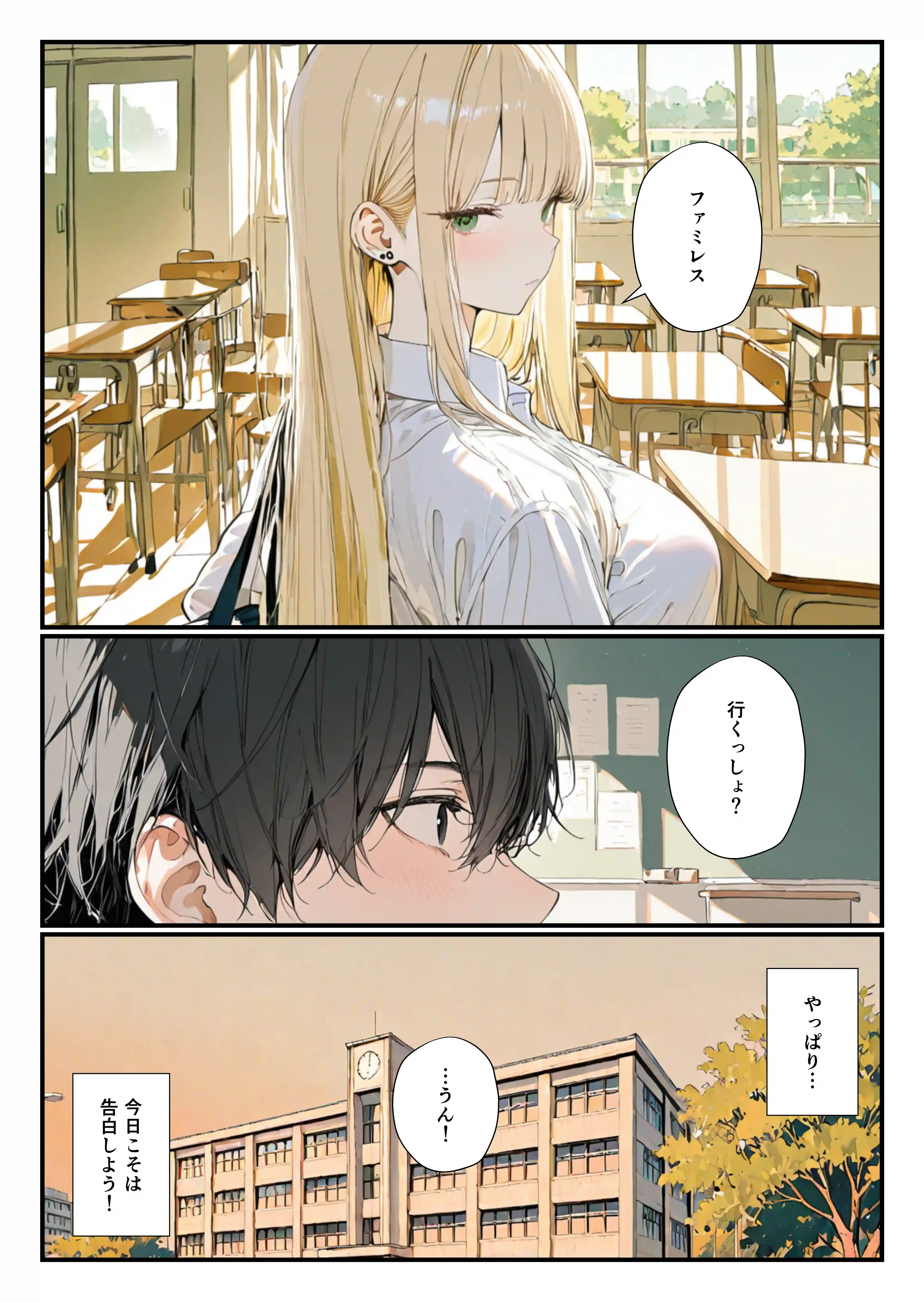 隣の席のギャルのことが好きなのに、巨乳の同級生が誘惑してくる[YH] - PAGE 011