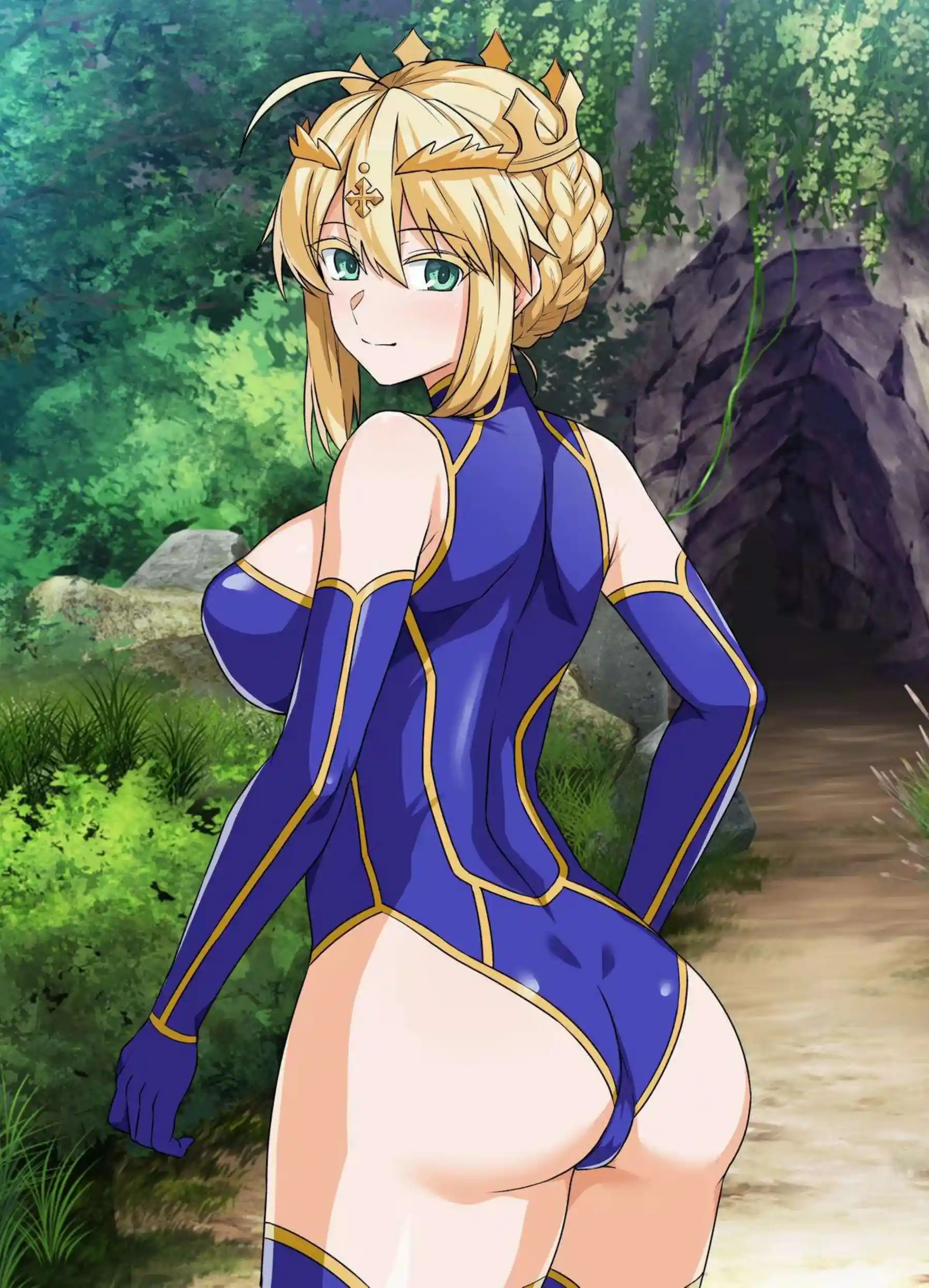 アルトリアがゴブリンに囲まれて雌になる！ 槍を握ったまま快楽に屈する！ - PAGE 096