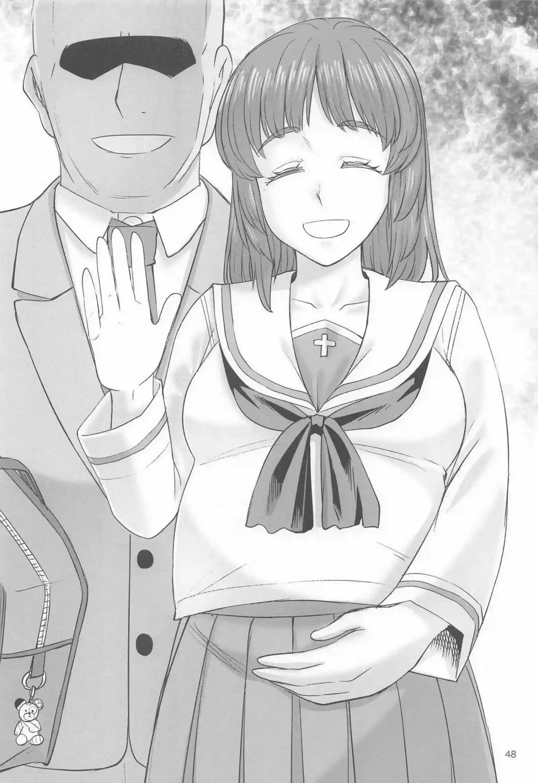 みほがおじさんにベロチューで屈服する！ 快楽に堕ちてすべてを許す！ - PAGE 047