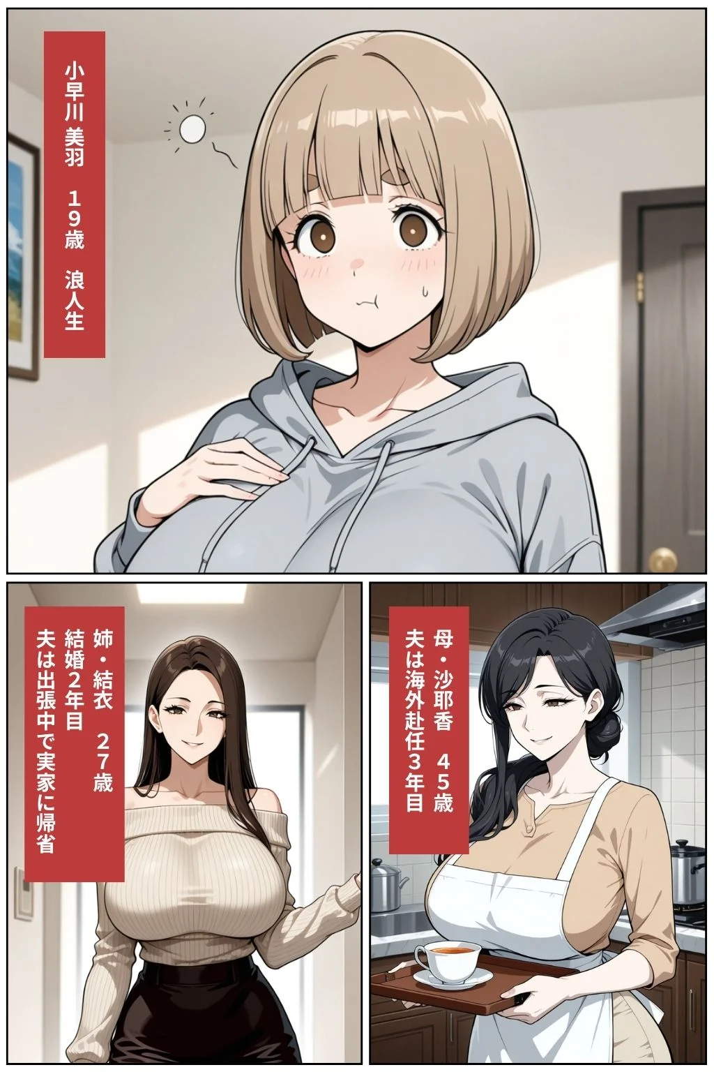 娘の家庭教師に種付けされまくった巨乳母娘の話[はらませ堂] - PAGE 002