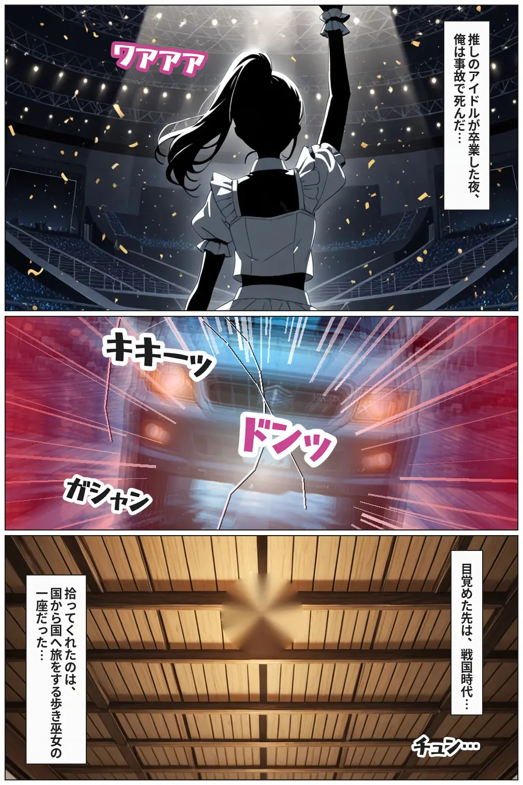 戦国時代に転生したら、巨乳湯女の混浴がかなりエロかった件  〜推し活転生 第二幕〜[ほんのさきっぽ] - PAGE 003
