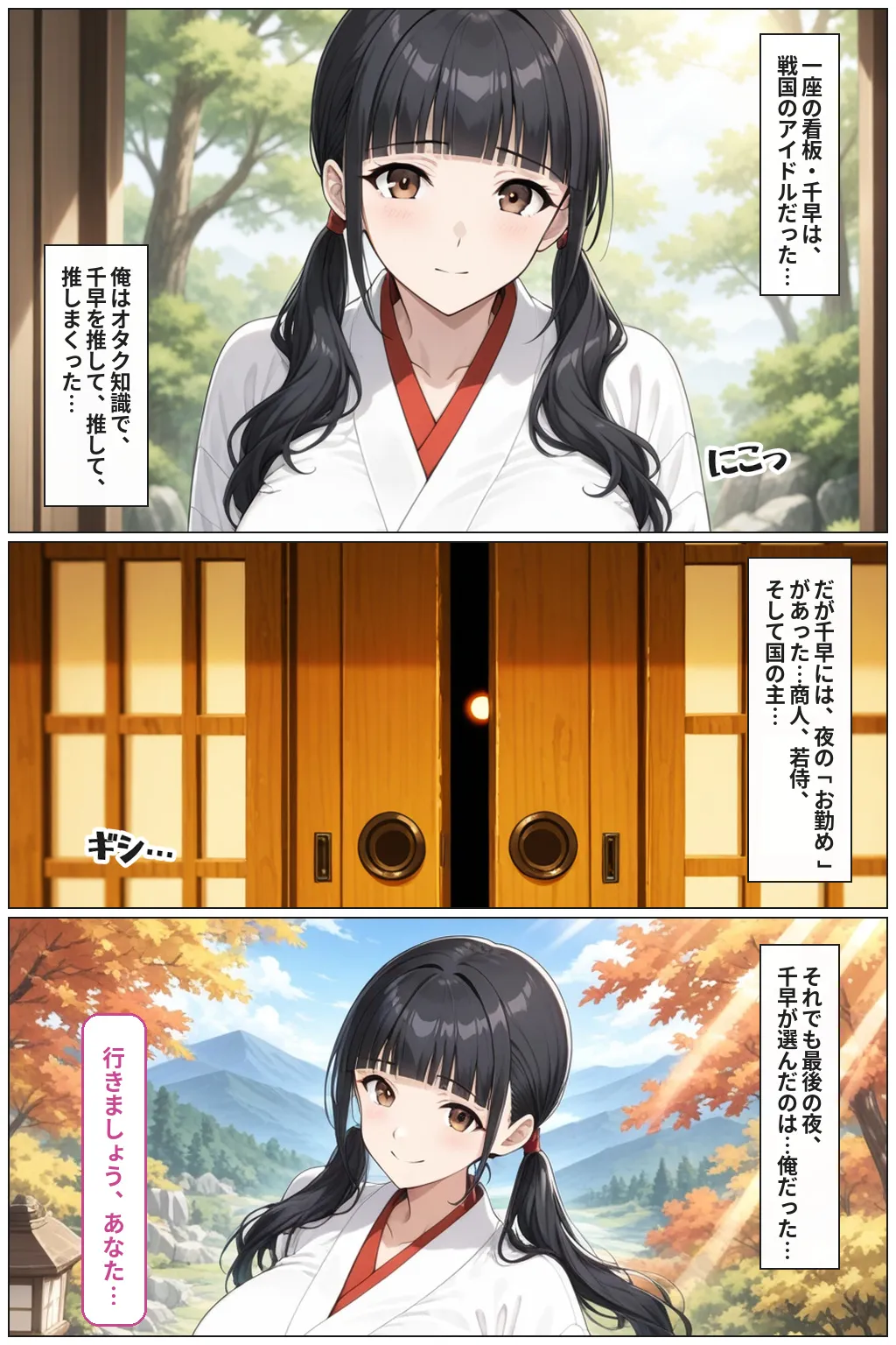 戦国時代に転生したら、巨乳湯女の混浴がかなりエロかった件  〜推し活転生 第二幕〜[ほんのさきっぽ] - PAGE 004