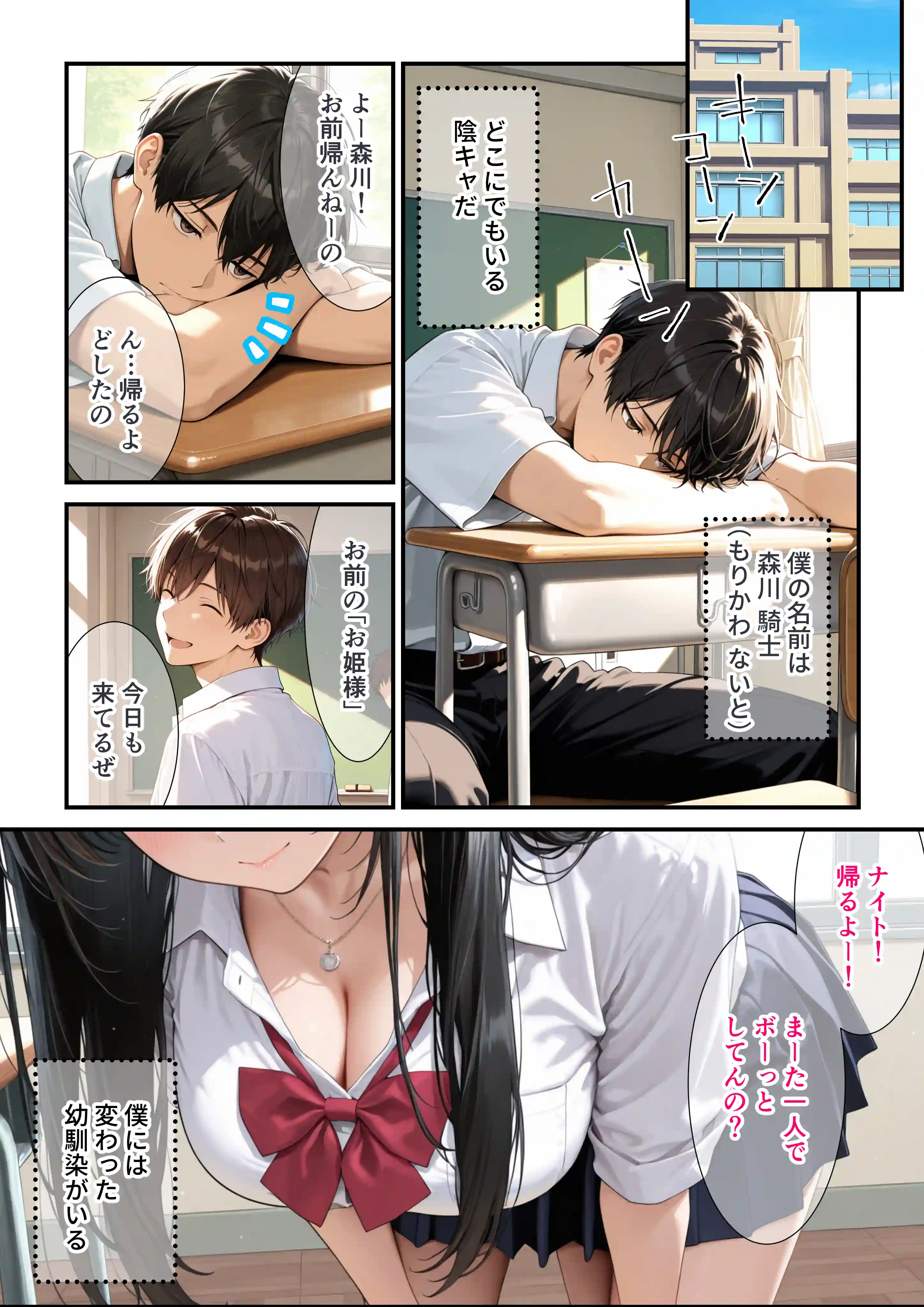 毎日猛アタックしてくる爆乳幼馴染にやっと告白して  僕の妄想イチャラブセックスに付き合ってもらった話[みるみるぱにっく！] - PAGE 003