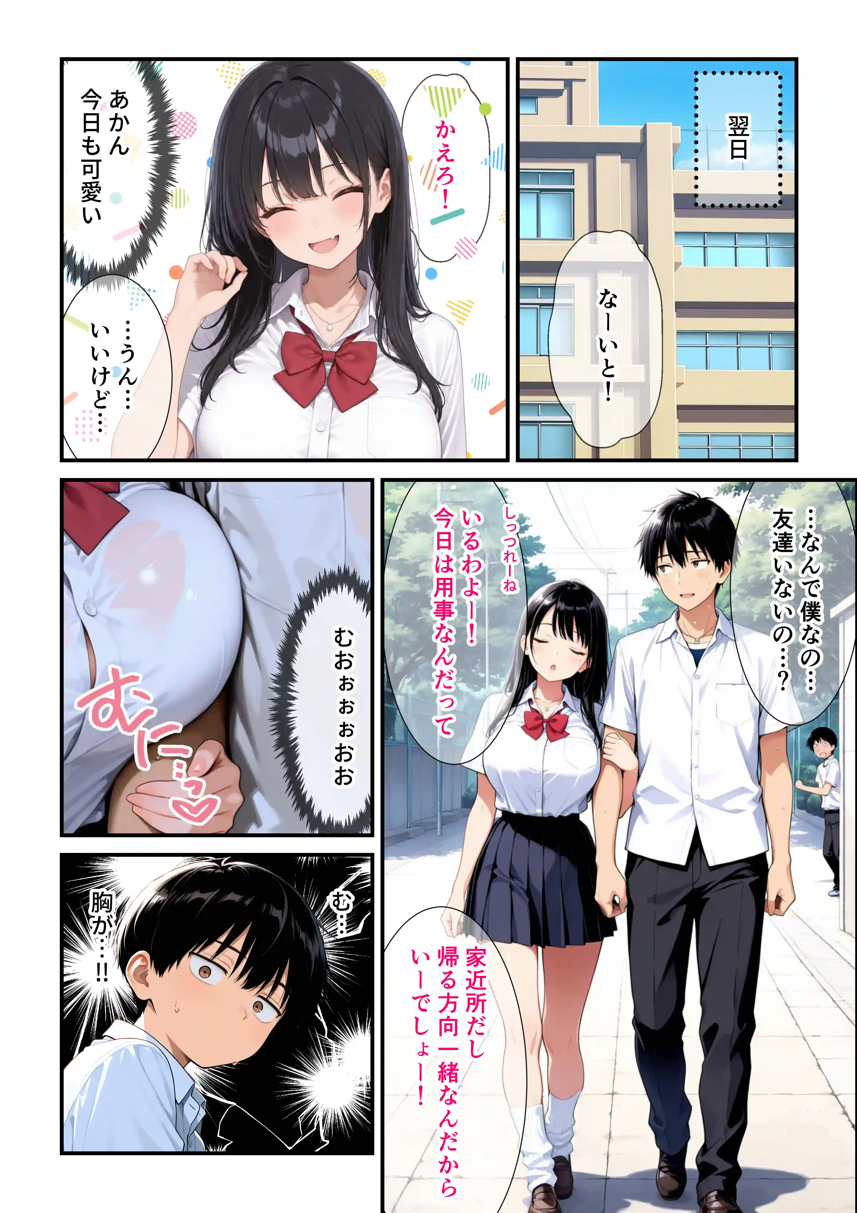 毎日猛アタックしてくる爆乳幼馴染にやっと告白して  僕の妄想イチャラブセックスに付き合ってもらった話[みるみるぱにっく！] - PAGE 011