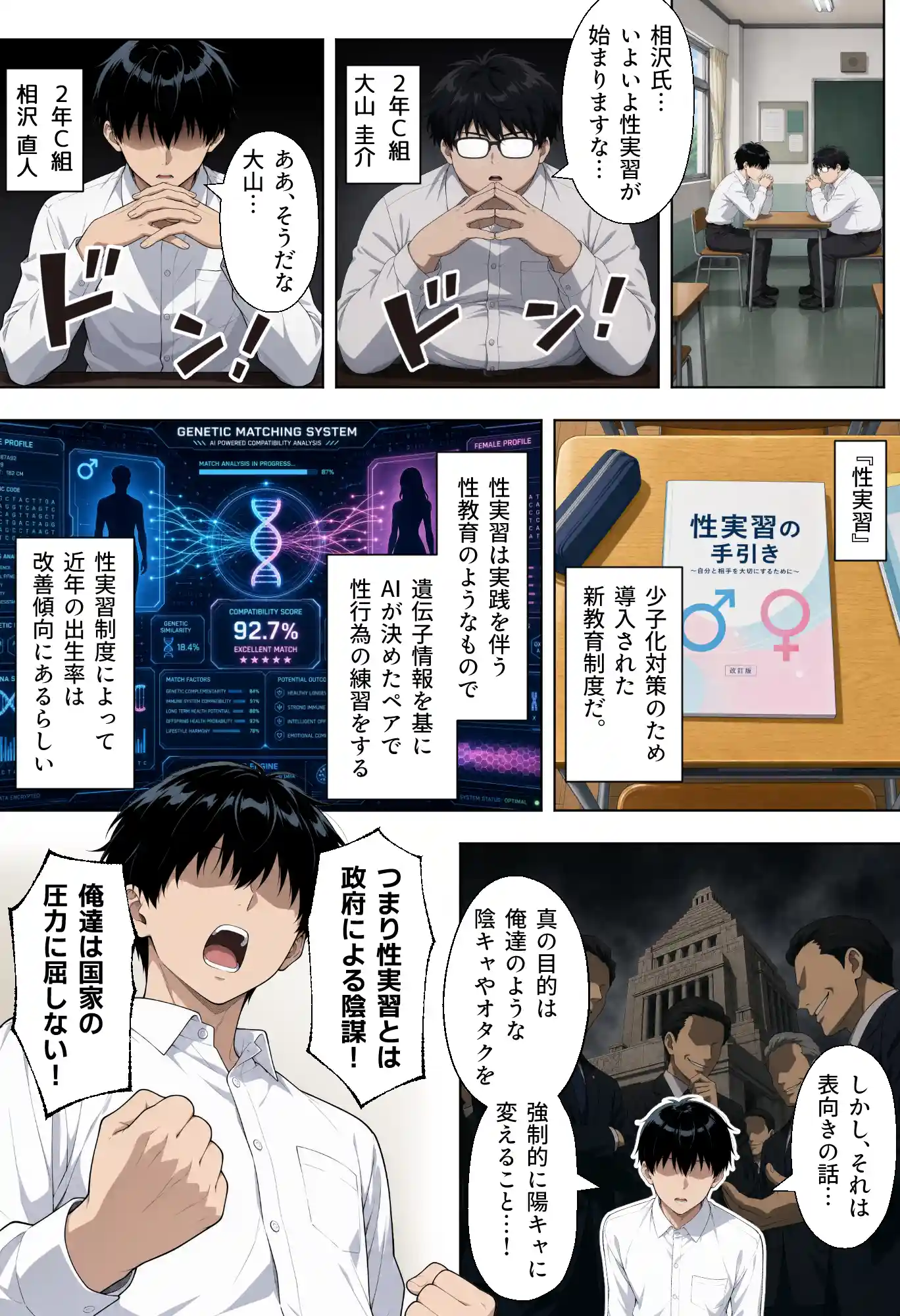 童貞の俺が性実習の授業であざとい系後輩ギャルと遺伝子相性SSSだった件[ベビーリーフ工房] - PAGE 002