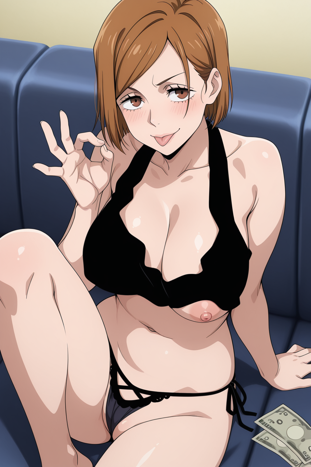 【オリジナル】着衣セックスで釘崎野薔薇がアヘ顔を晒す！ボテ腹に中出しされて勃起不可避！ - PAGE 002