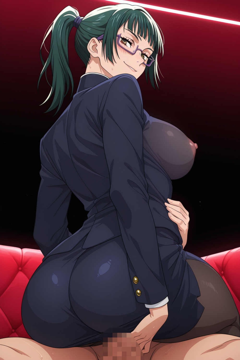 【オリジナル】逆バニーコスの禪院真希を犯す！裸エプロンやコスプレも楽しめる！ - PAGE 013